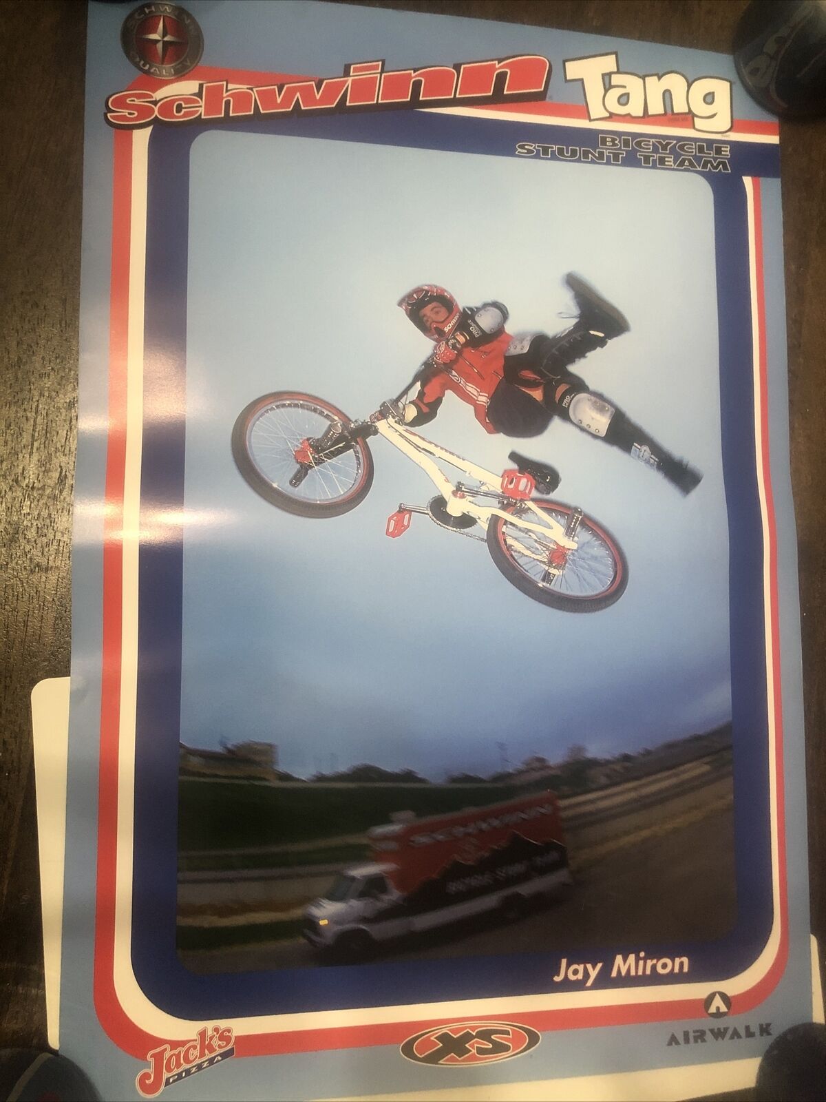 Schwinn Tang BMX Bicycle Stunt Team Poster