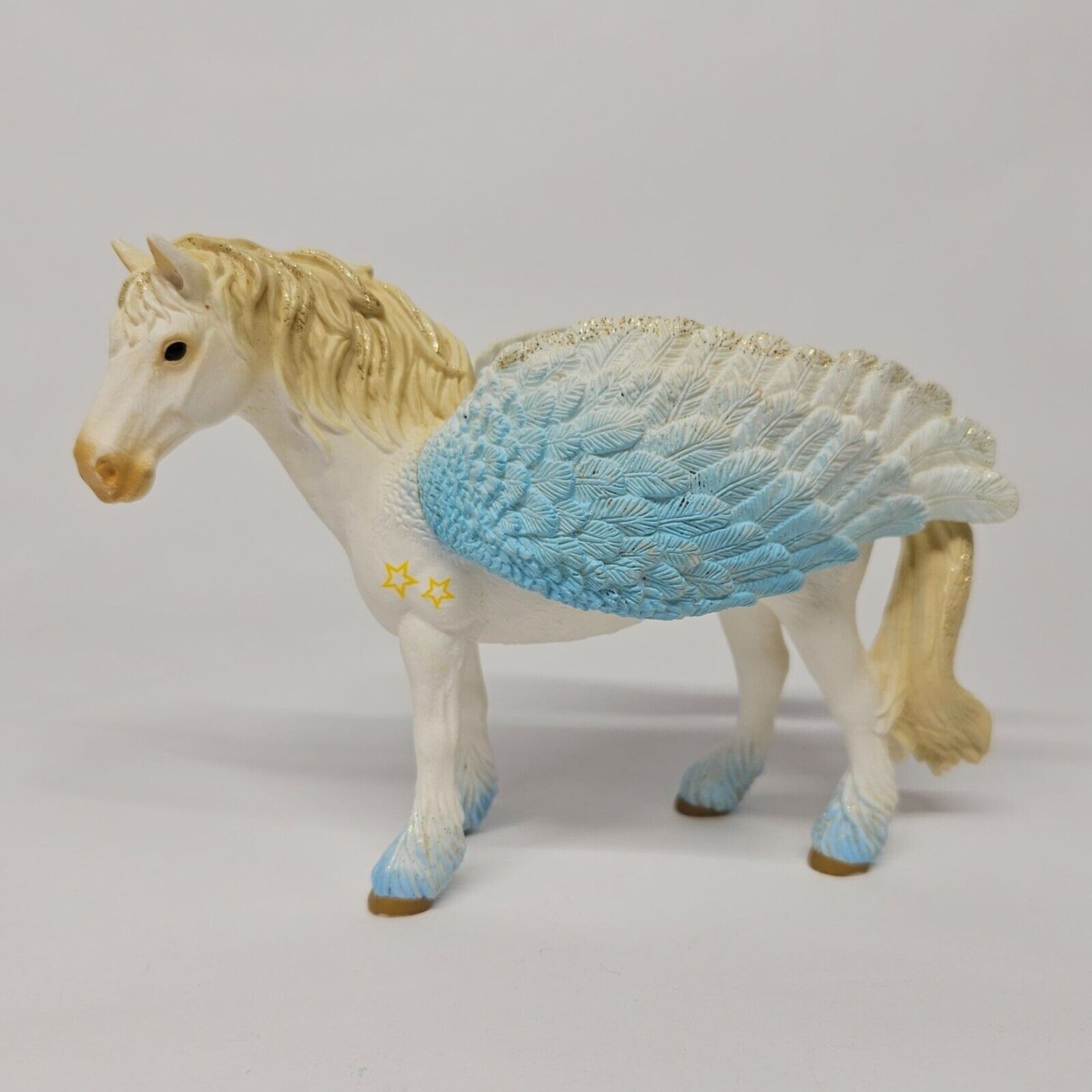 Schleich Pegasus White Blue Glitter Winged Fantasy Horse Figure 2009 D-73527