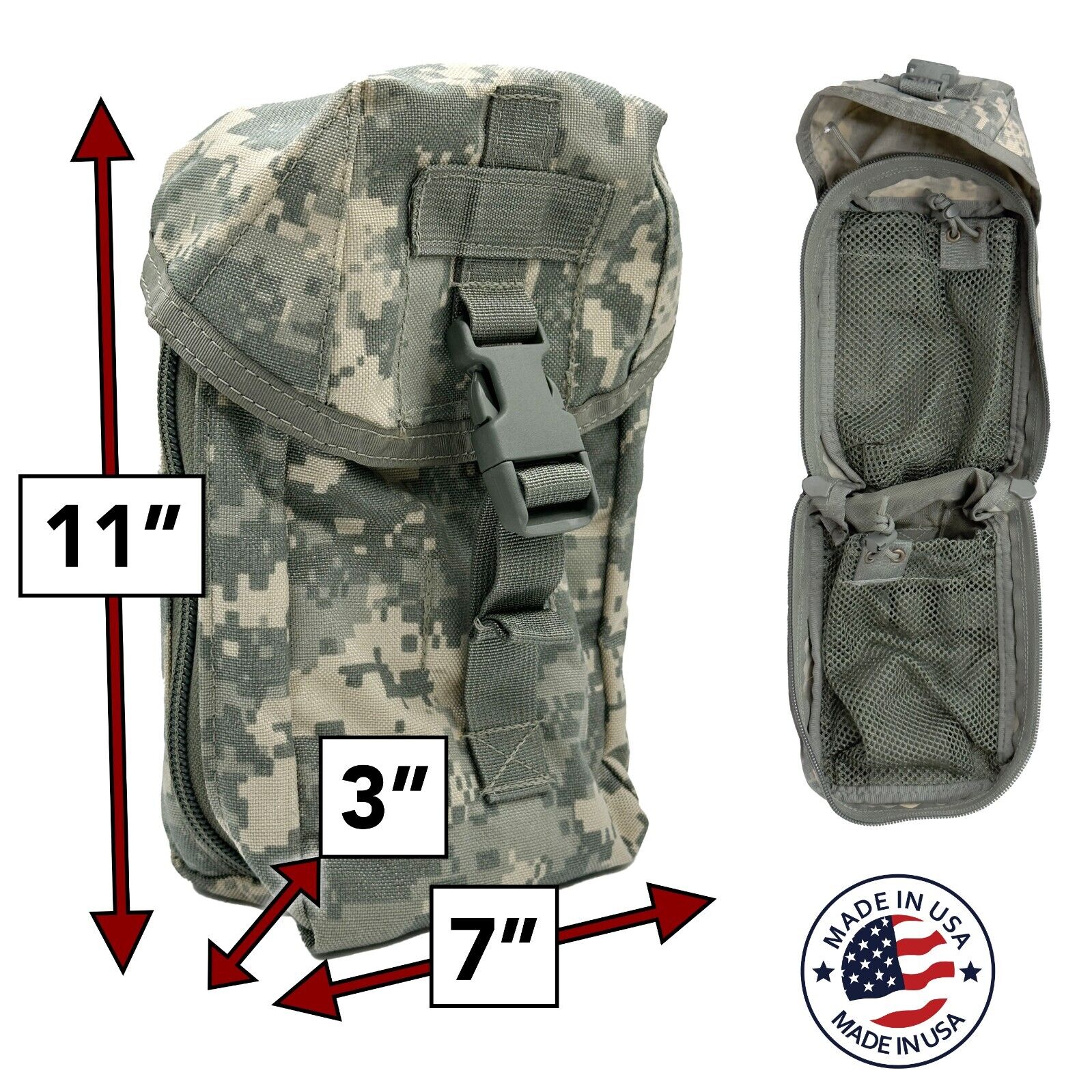 Tactical Tailor ACU First Aid Medical Pouch Two Sided Internal Storage Pack