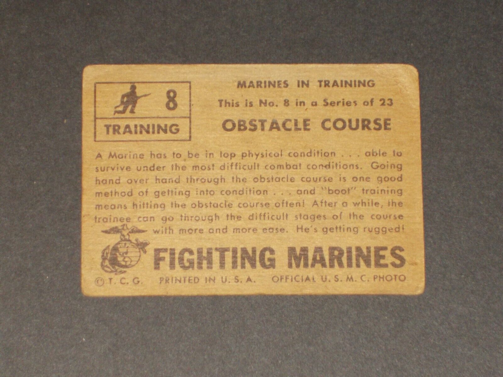 Fighting Marines, Topps (R709-1), #8, NICE Card 