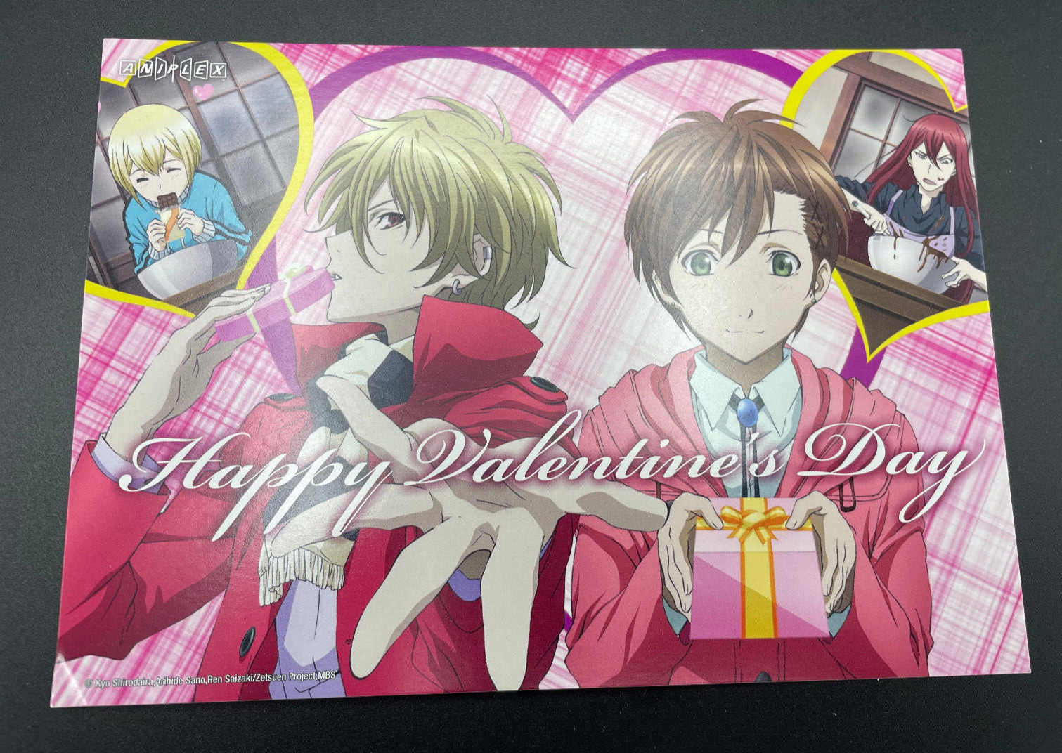 Blast of Tempest Valentine\'s Day Postcard Anime Art Advertisement Aniplex