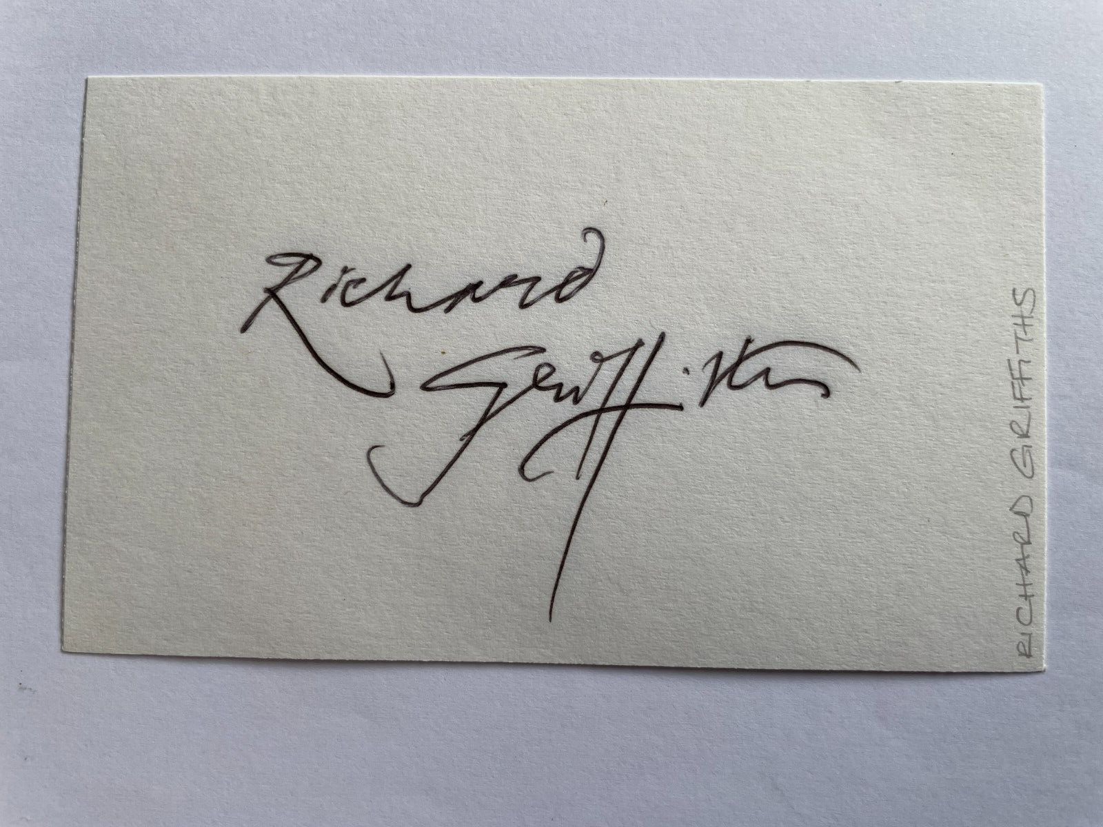 Richard Griffiths - Harry Potter - Original Hand Signed Autograph