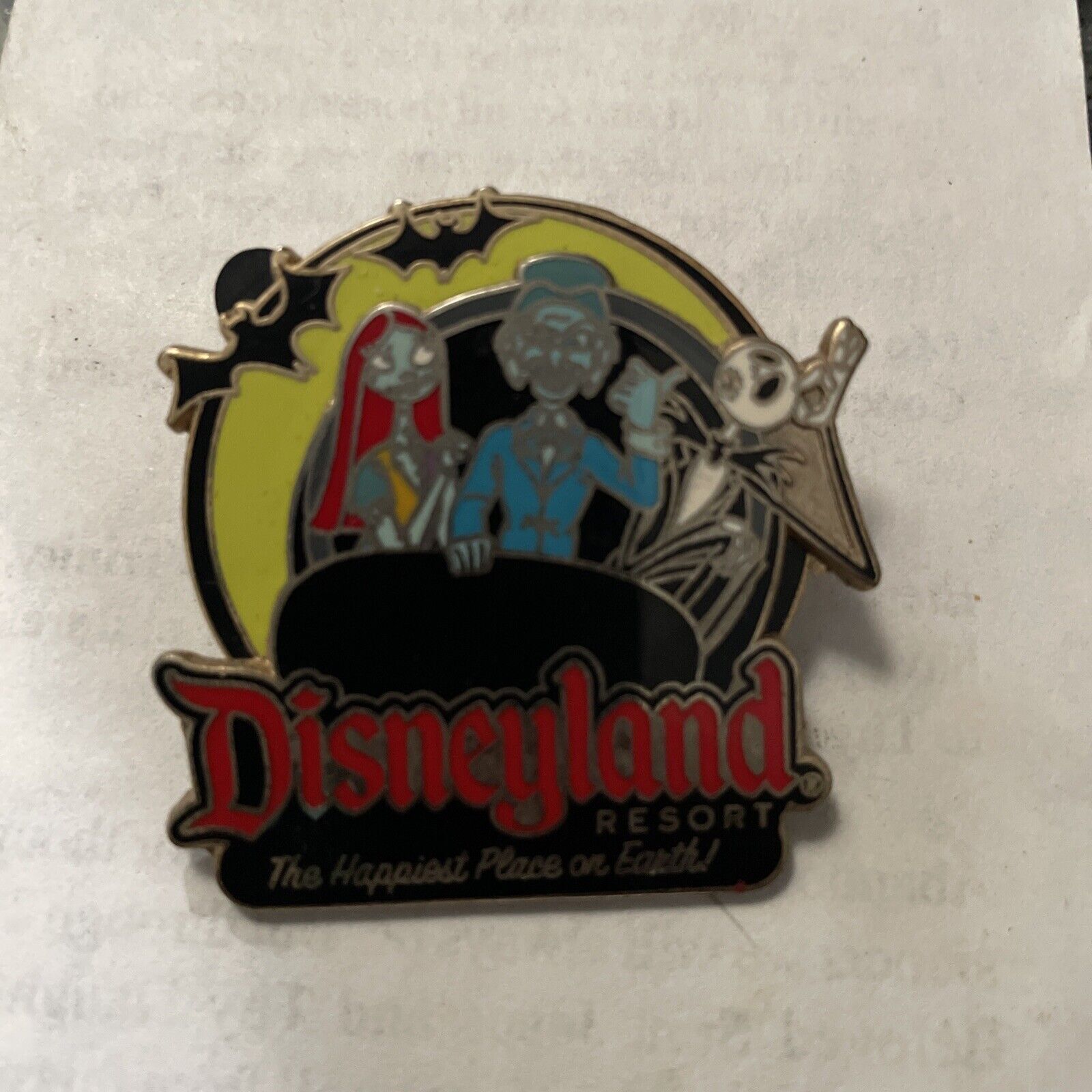 Jack and Sally on The Haunted Mansion Disney Pin *