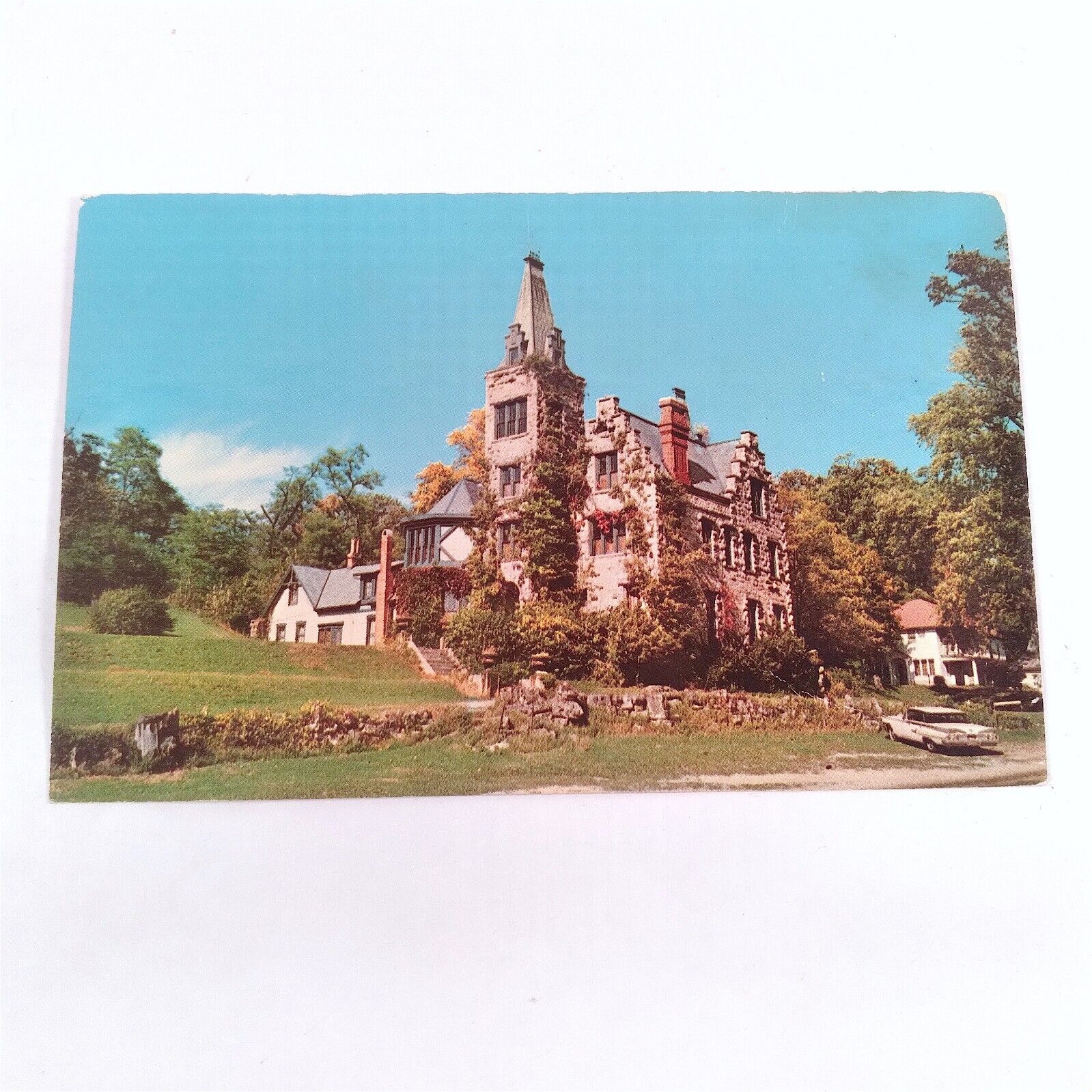 West Liberty Ohio -Mac-O-Chee Castle- Piatt Family Home Postcard c1966