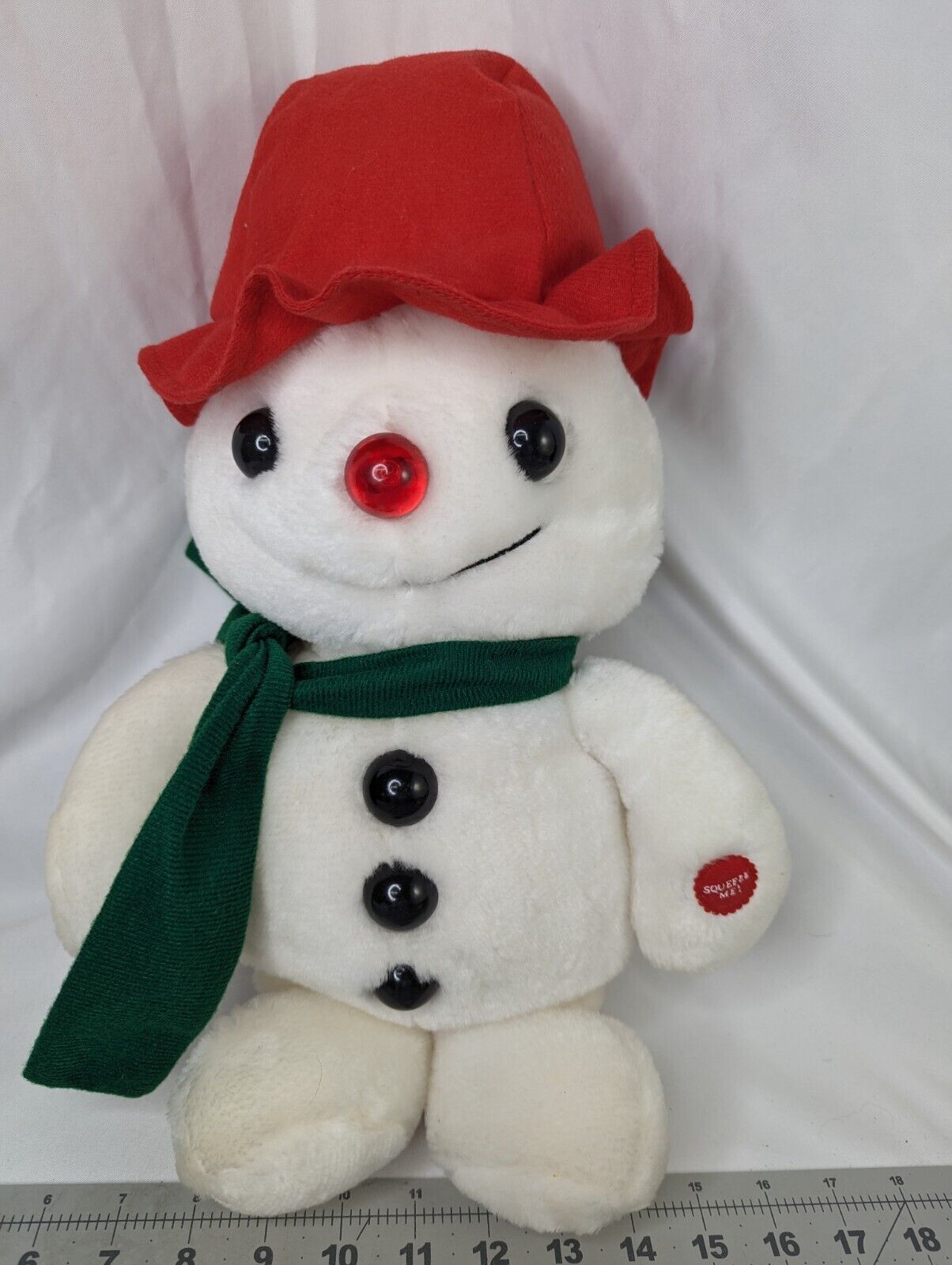 Christmas Musical Snowman Plush 16 Inch Works Front Street Bijou Enterprises