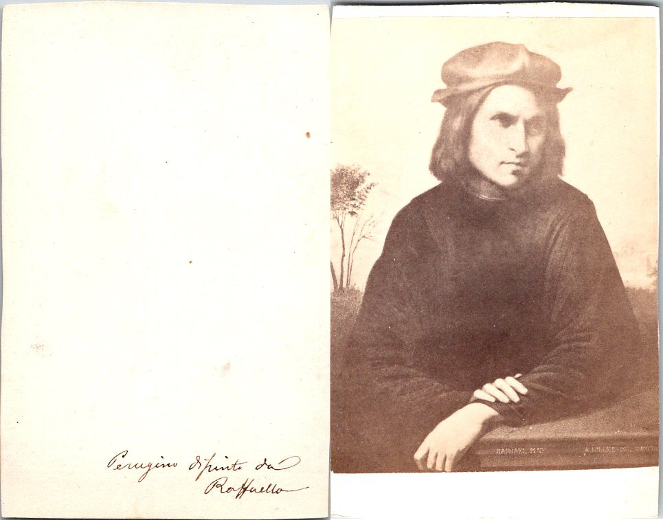 The Italian Painter Raphael, Raffaello Sanzio, from a Vintage Drawing CDV