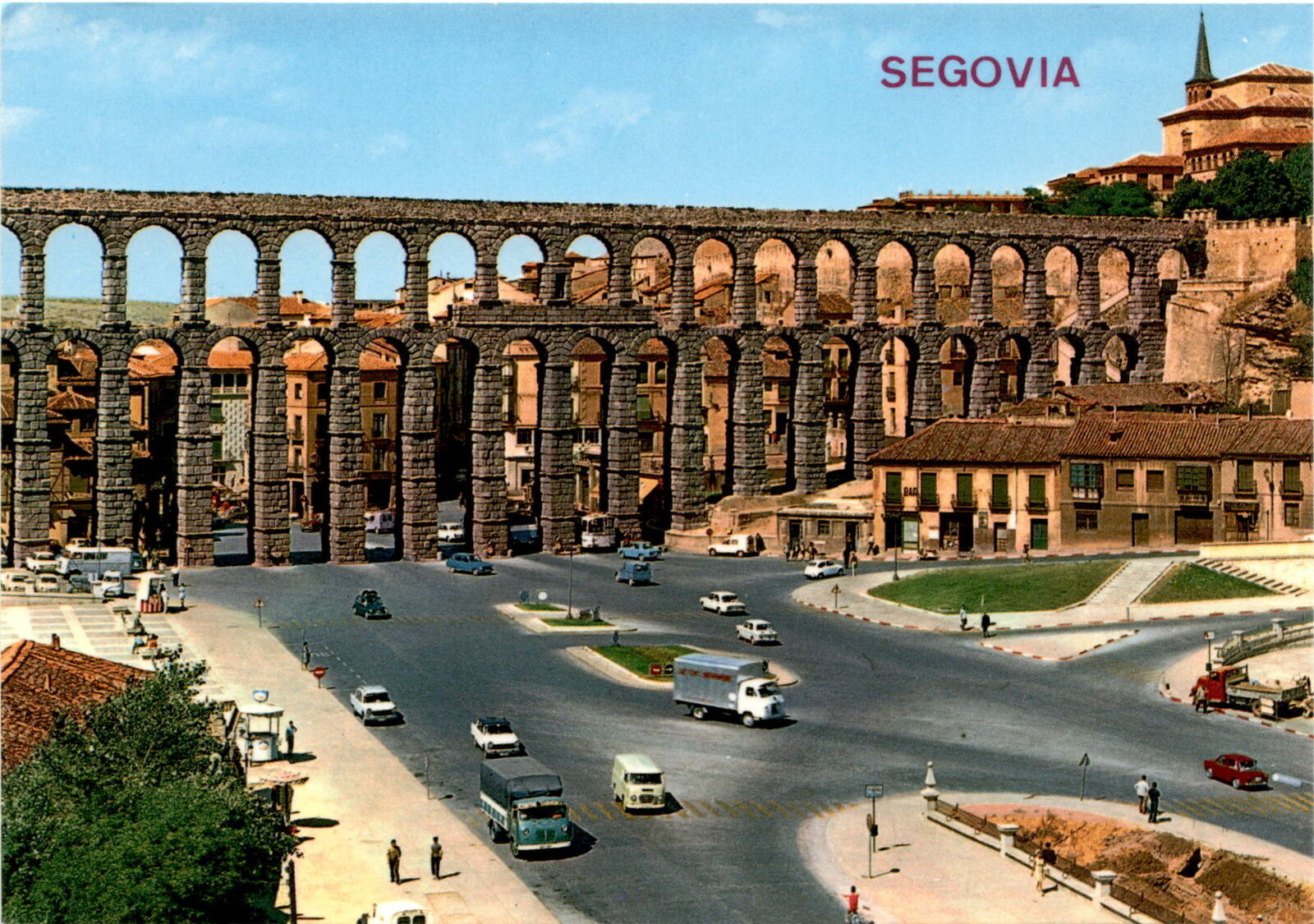 Segovia, Spain, Roman Aqueduct, 1st century AD, UNESCO World Heritage Postcard