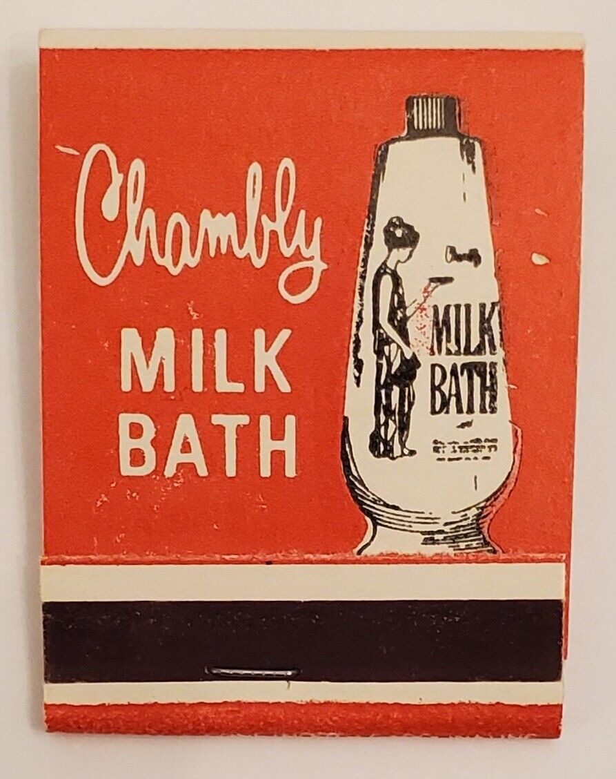 Vintage Walgreen’s FULL matchbook; 1960s; Unused; Milk Bath; NOS; 