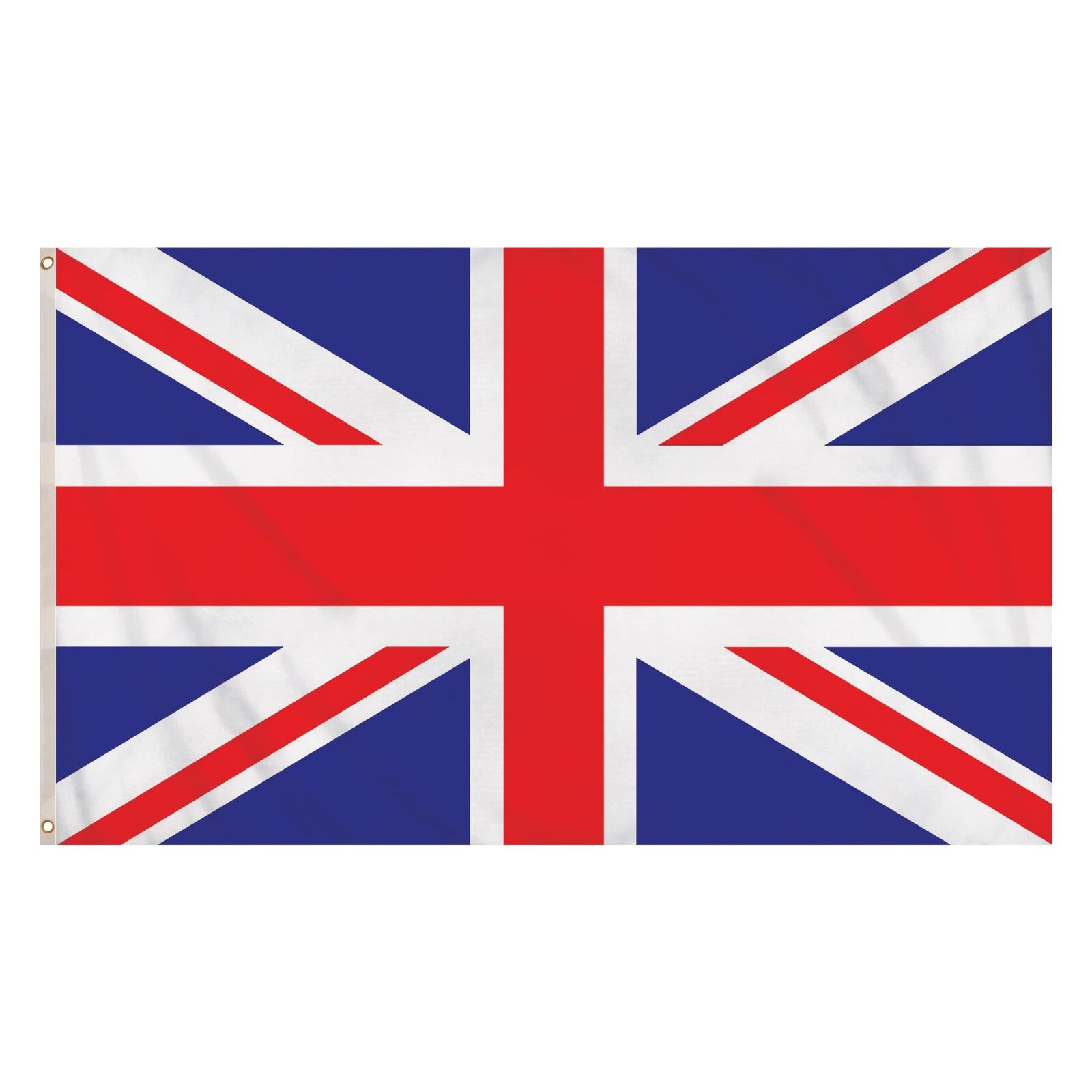 Henbrandt Small Union Jack Flag 3FT x 2FT Great Britain UK Flags with Metal E...