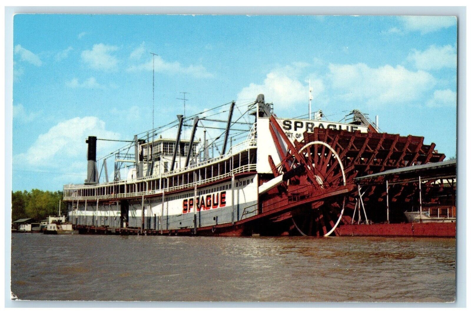 c1960 Steamer Showboat Sprague Vicksburg Mississippi MS Deep South Card Postcard