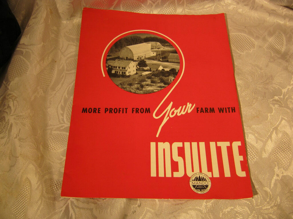 Insulite Farming Pamphlet Brochure Agriculture