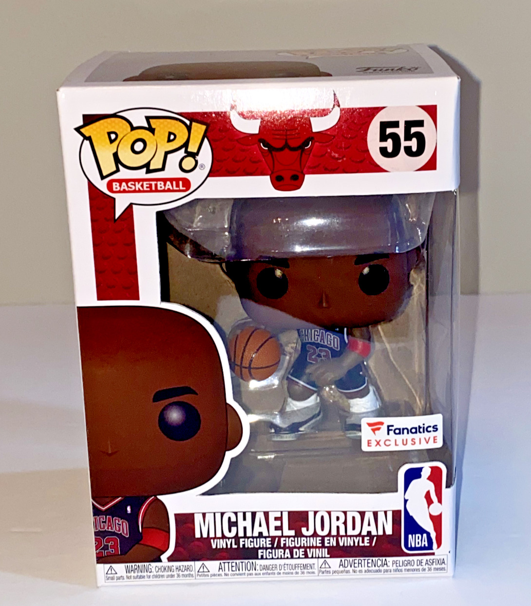 Funko Pop #55 Michael Jordan (Black Alternate Jersey) - Fanatics (Exclusive)