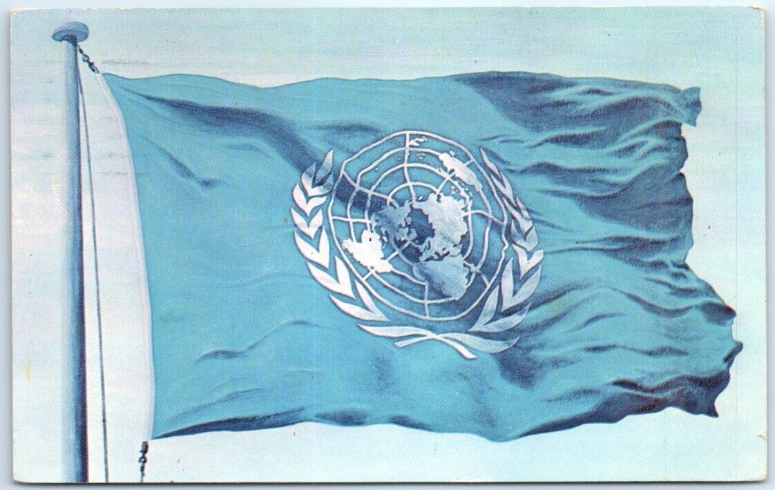 Postcard - The  Flag of the United Nations