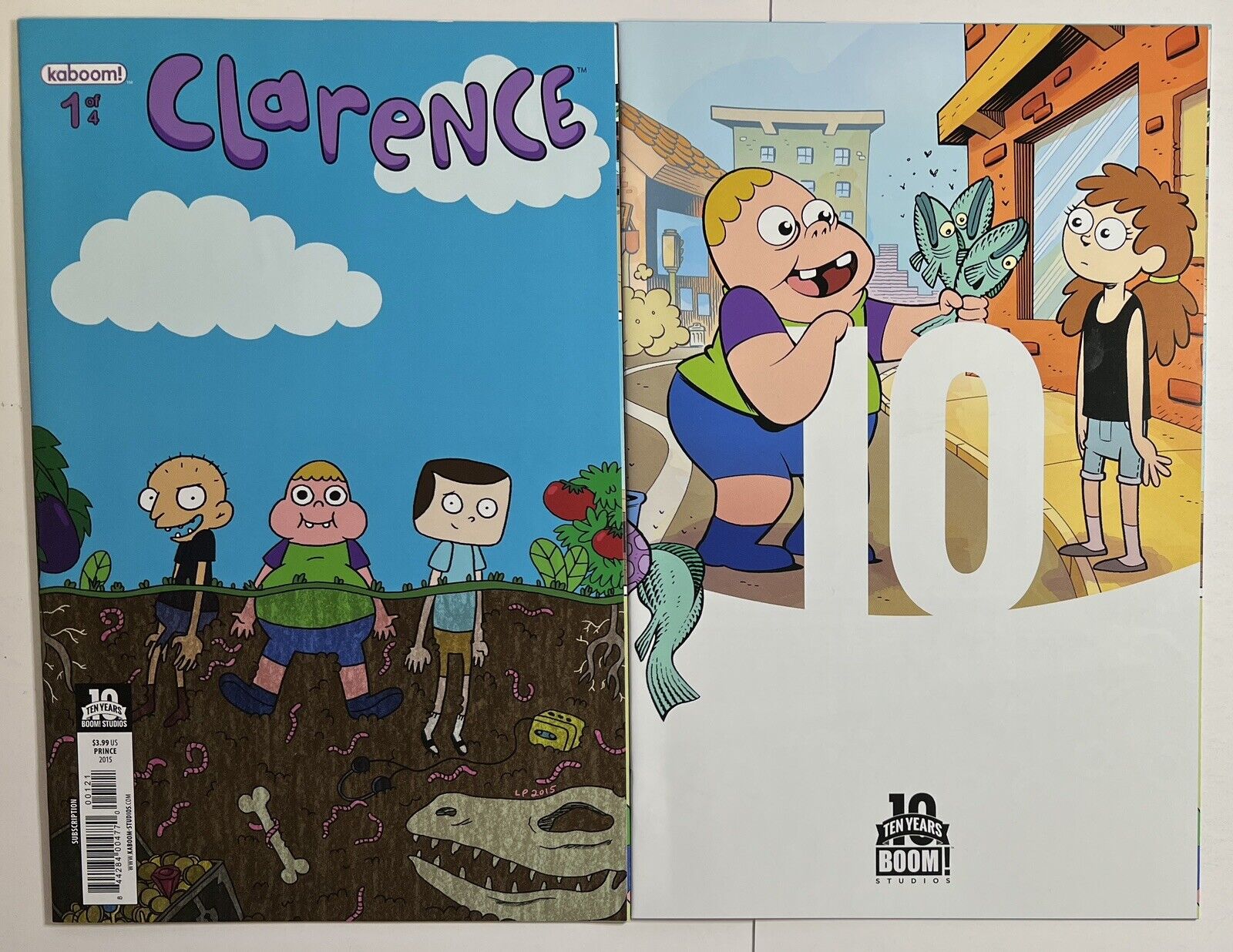 Clarence 1 Lot of 2 Variants Boom Subscription and Ten Years Variant 2015