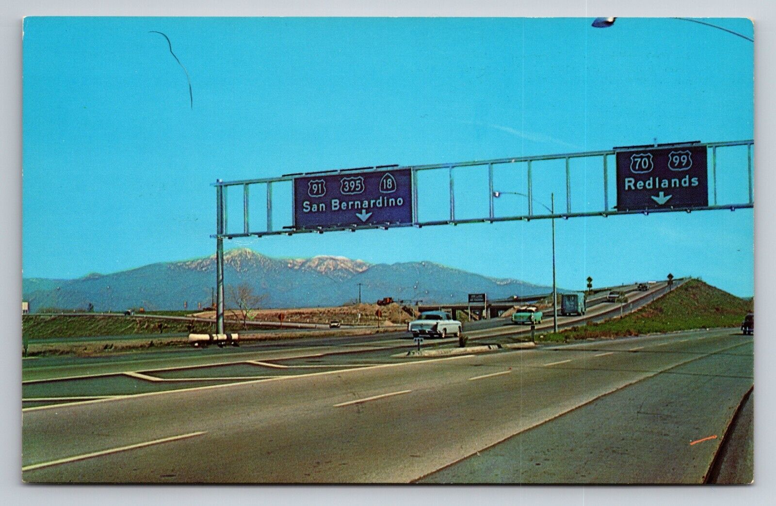 Freeway Linking San Bernardino And Redlands California Unposted