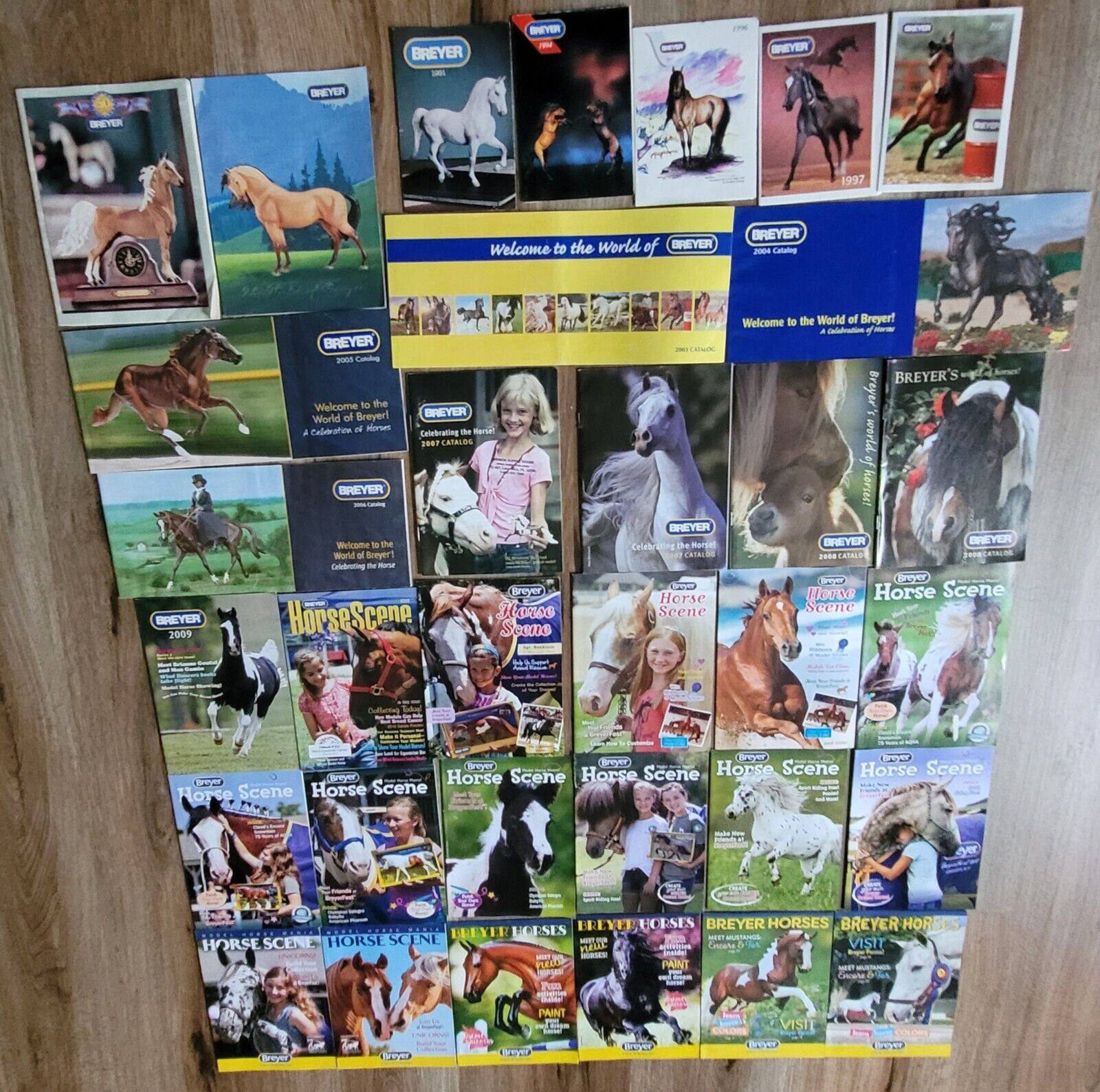 HUGE LOT of Breyer box catalogs 1991 to 2022 - spanning 30 YEARS