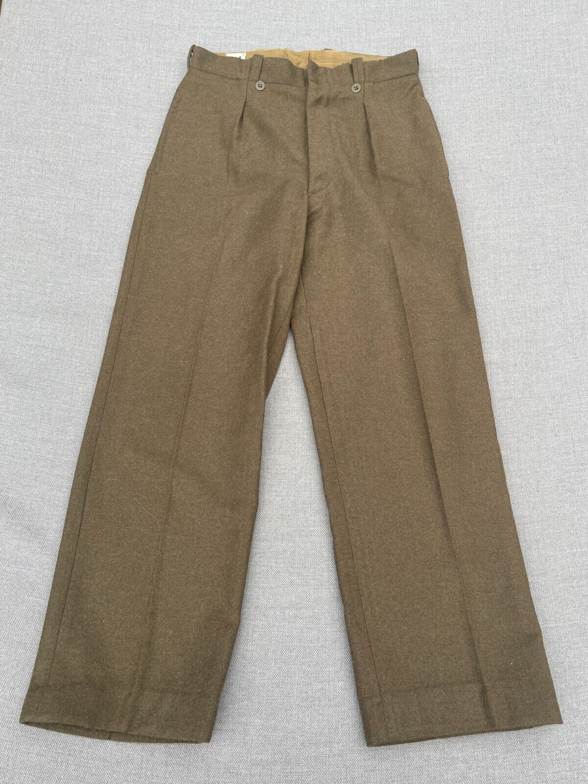 Vintage Mitin Antimite Definitif Trousers Mens 32x31 FRENCH Wool Combat FLAW