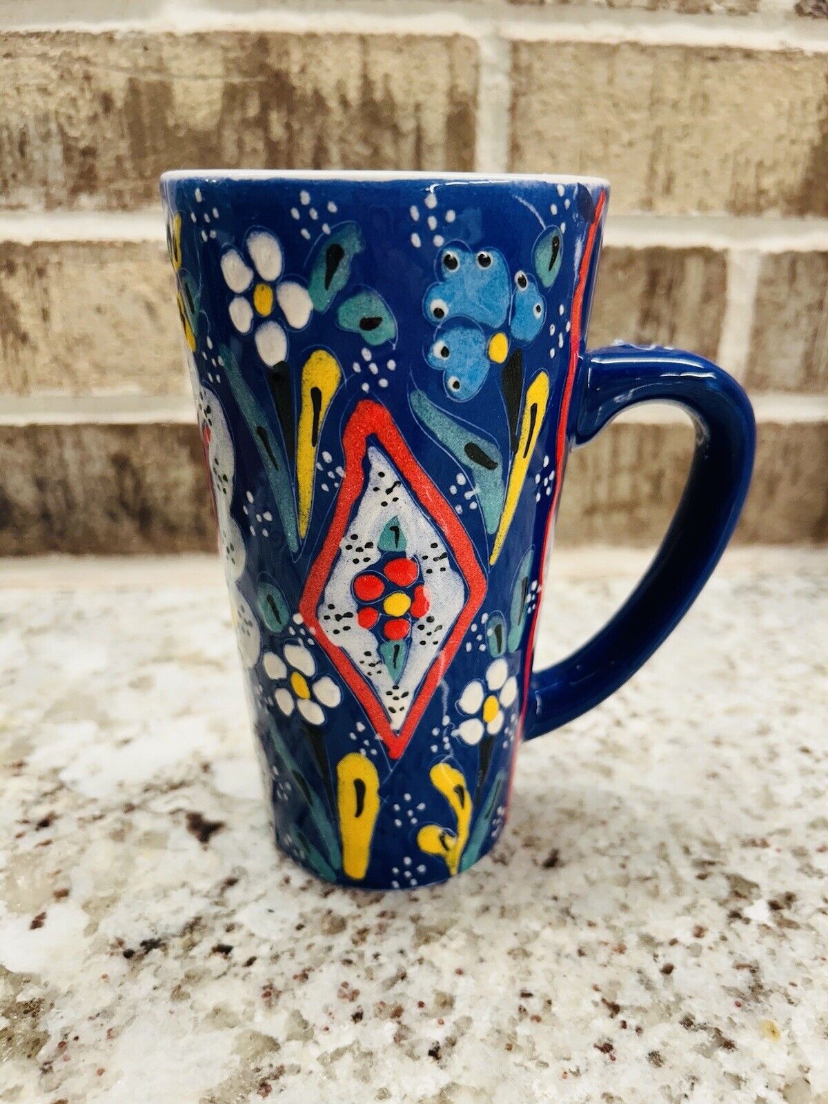 Beautiful Handpainted Turkish Aydin Mug Latte Tea Cup New