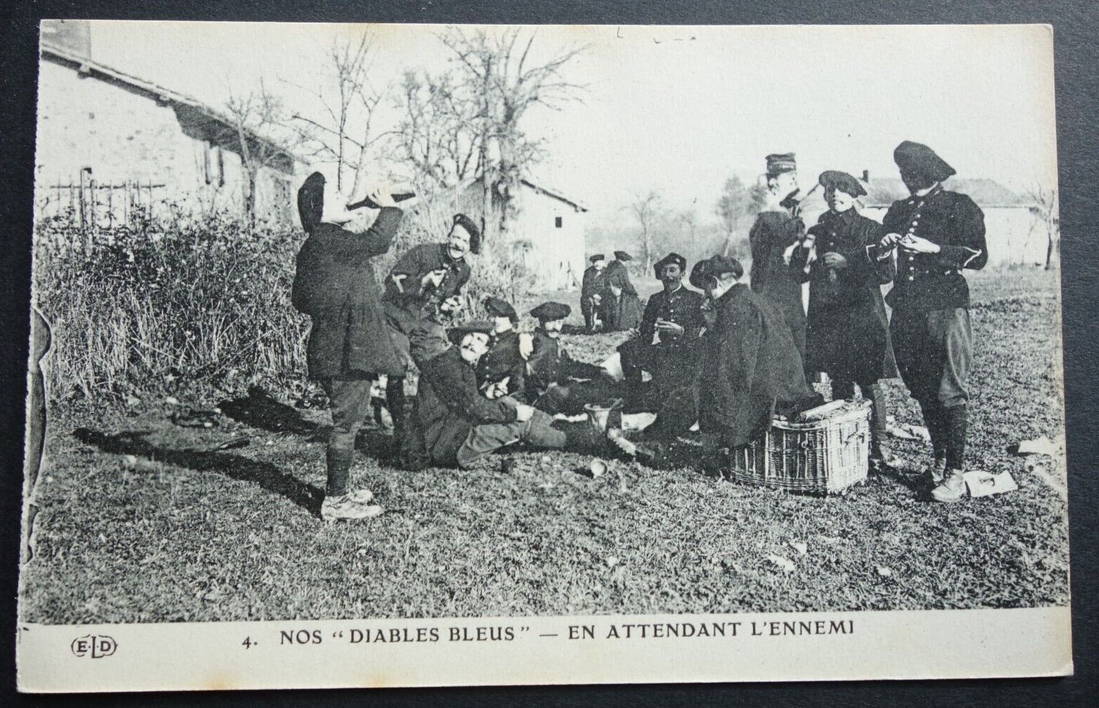 Our Blue Devils - Waiting for the enemy WW1 postcard (4)
