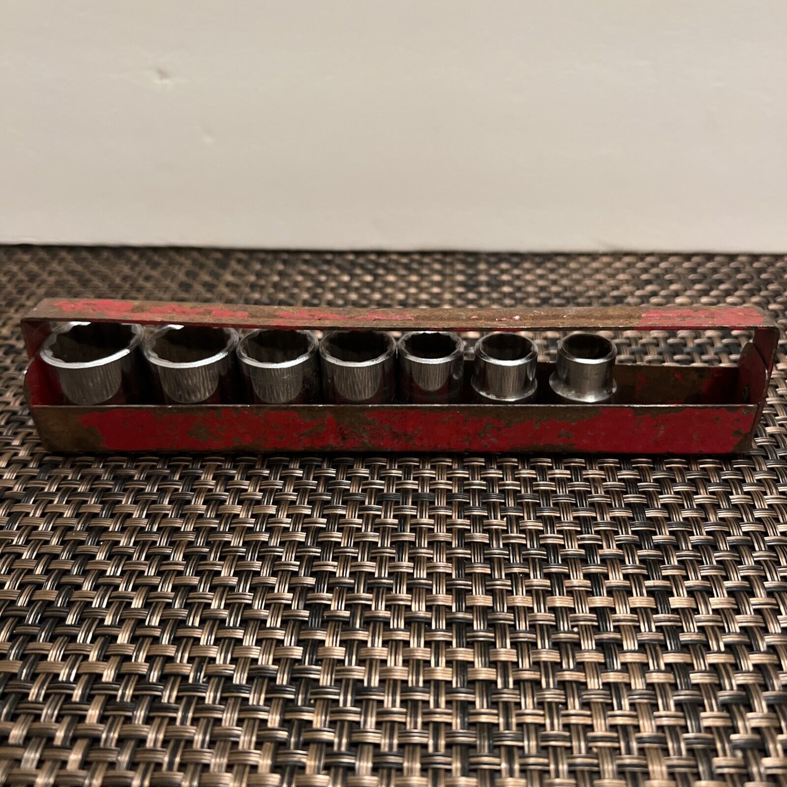 Vintage Bernz-O-Matic 7 Piece Ratchet Socket Set 3/8\