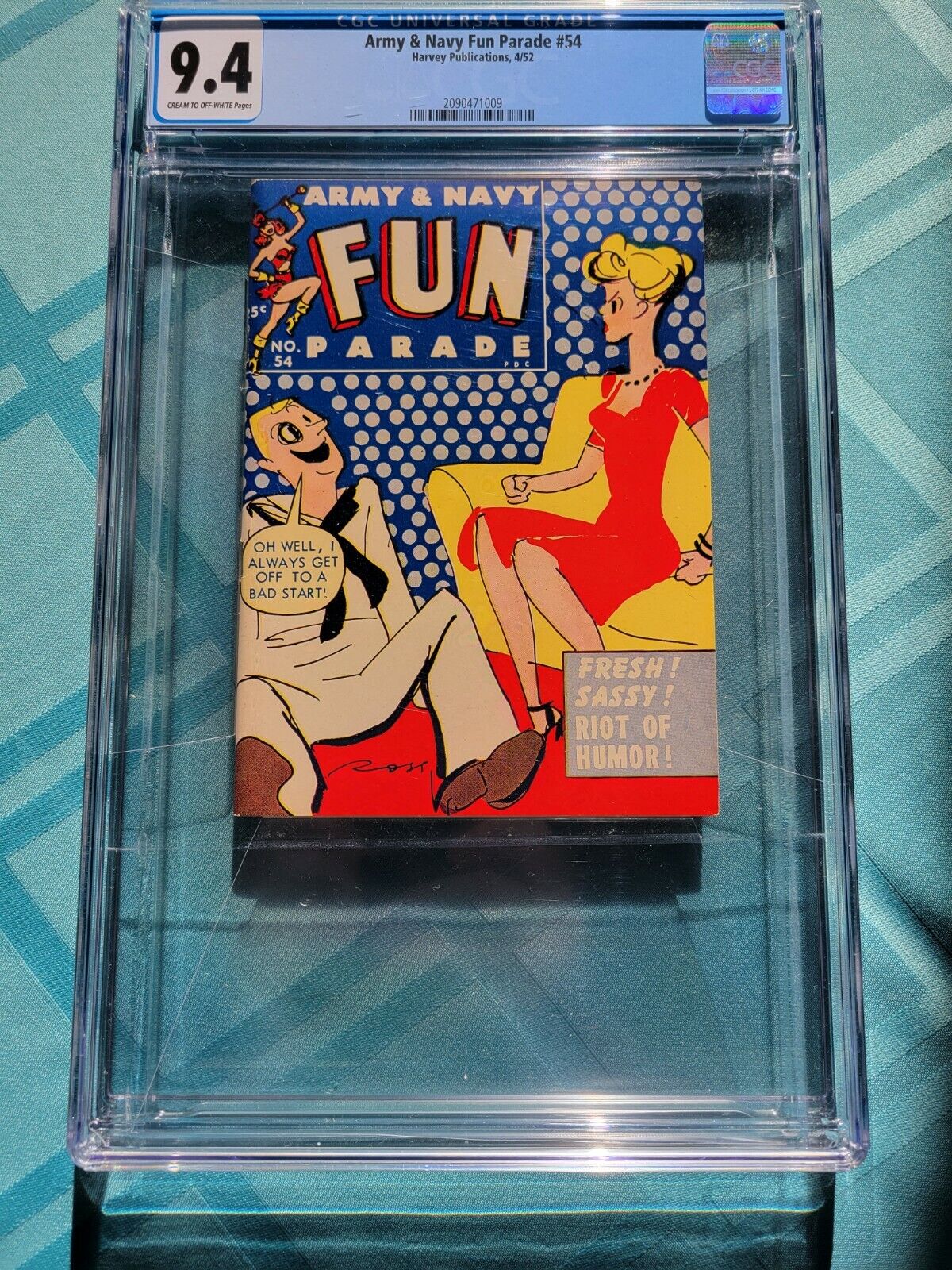 Army & Navy Fun Parade 54 CGC 9.4 1952 only 2 copies graded, none higher 