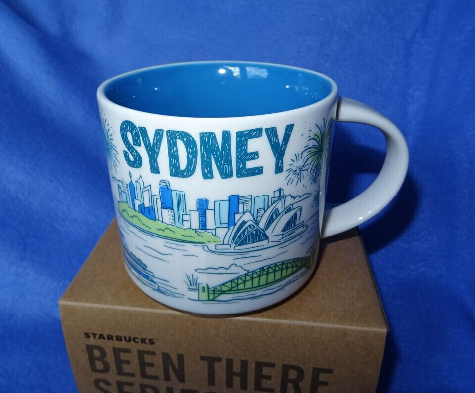Starbucks - SYDNEY - BEEN THERE 14oz Ceramic Mug NEW BOXED Cup Tumbler Australia