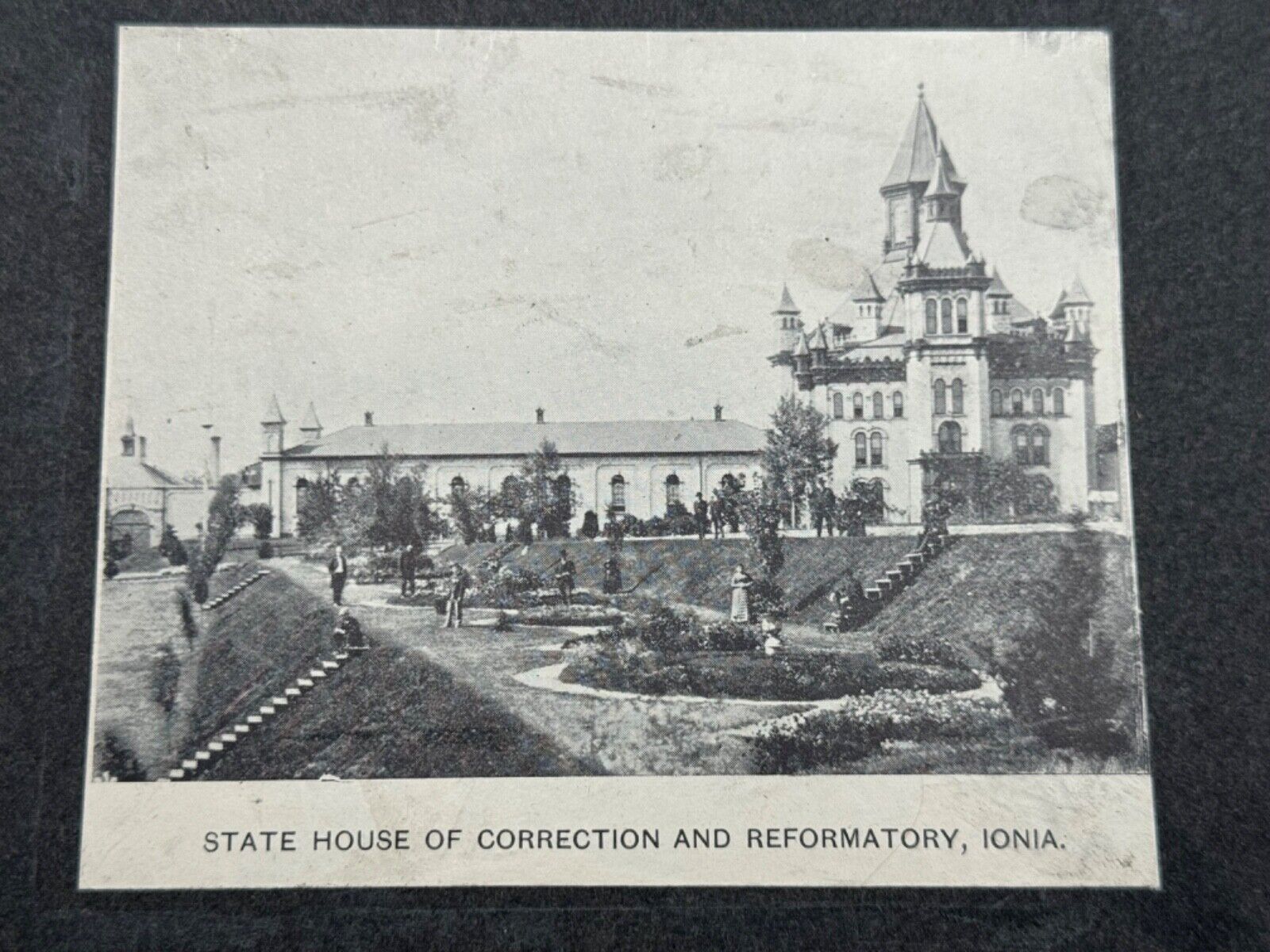 Antique State House Of Correction And Reformatory Ionia MI Print on Card