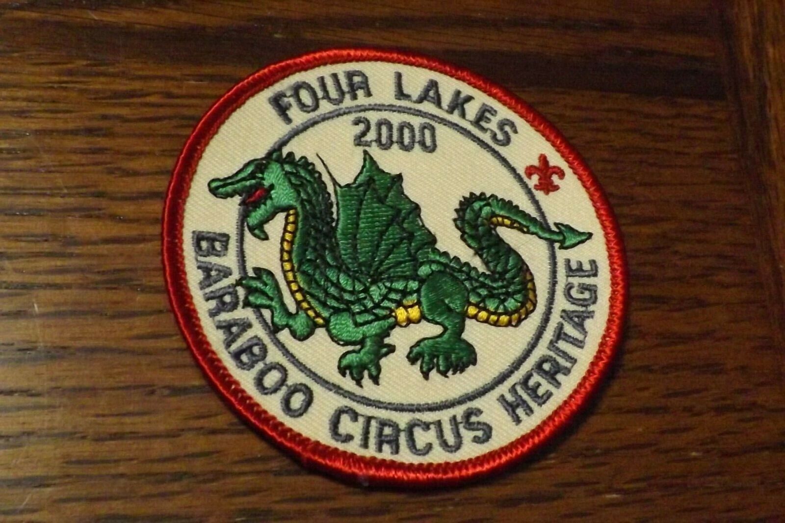 BOY SCOUT PATCH 2000 FOUR LAKES COUNCIL BARABOO CIRCUS HERITAGE