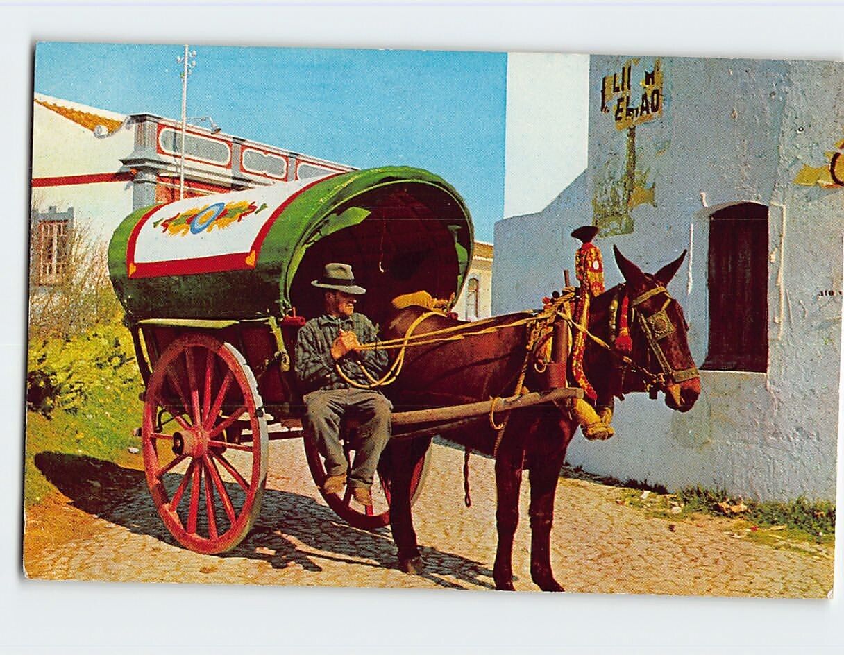 Postcard Typical cart Albufeira Portugal