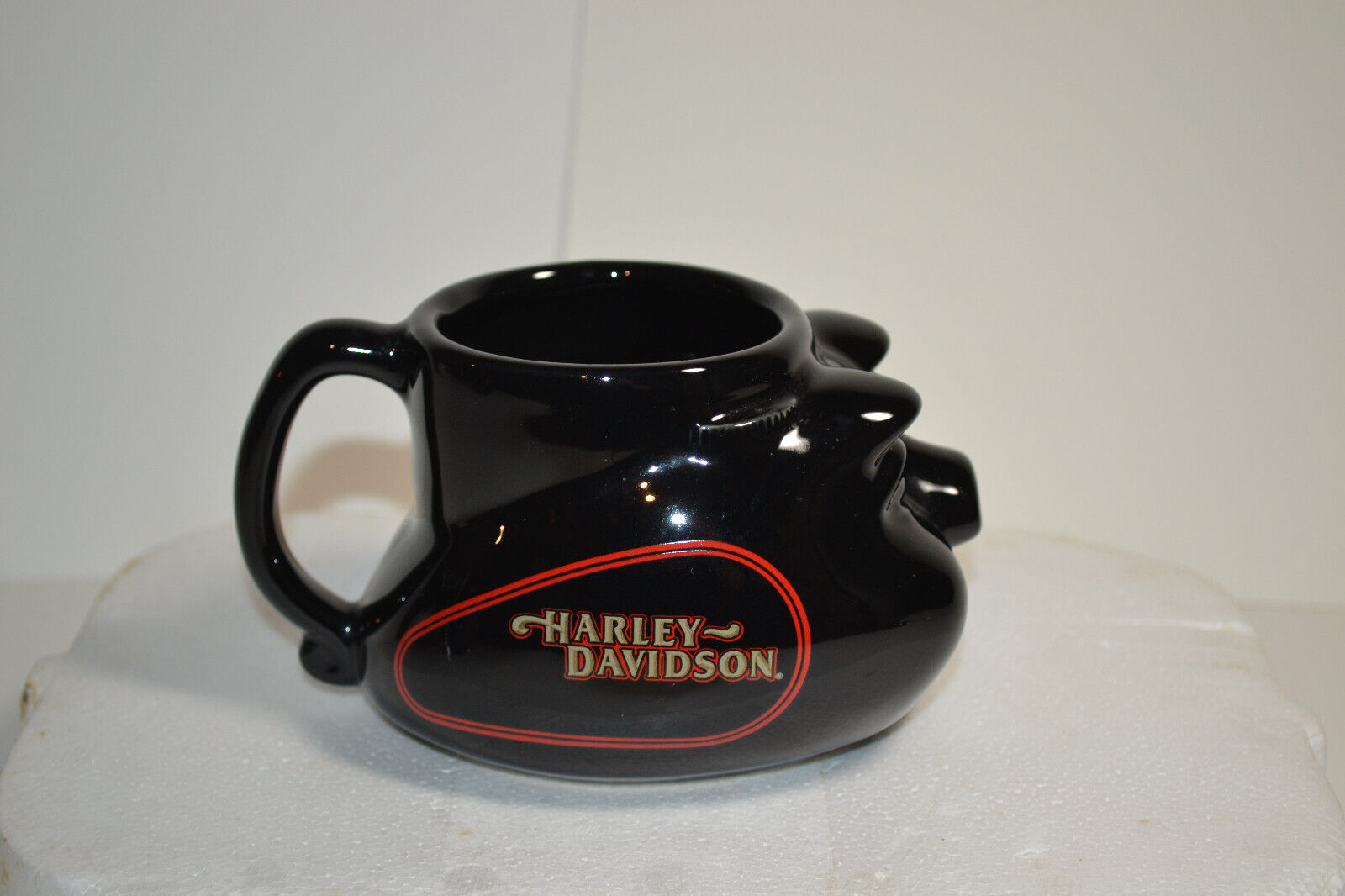 Harley-Davidson 14oz Hog Shaped Coffee Mug Black Pig Cup