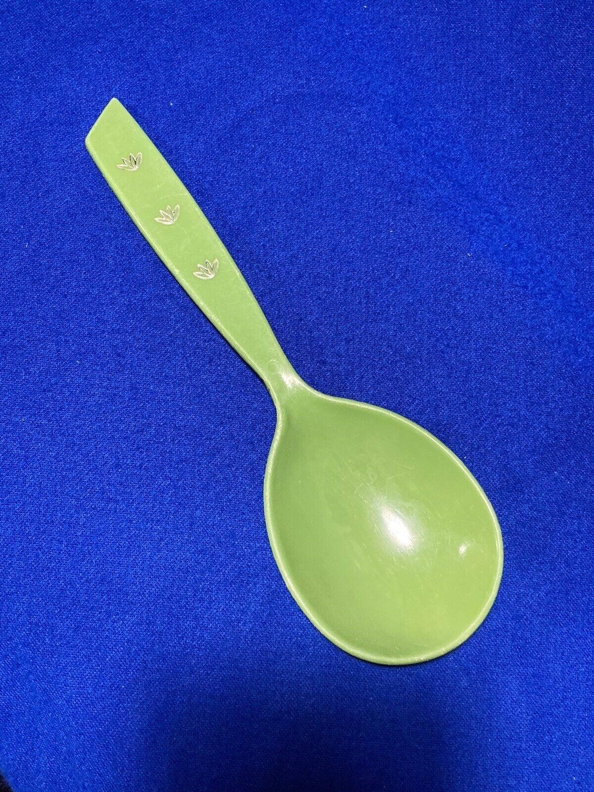 Vintage Green 1970s Spoon Hard Plastic