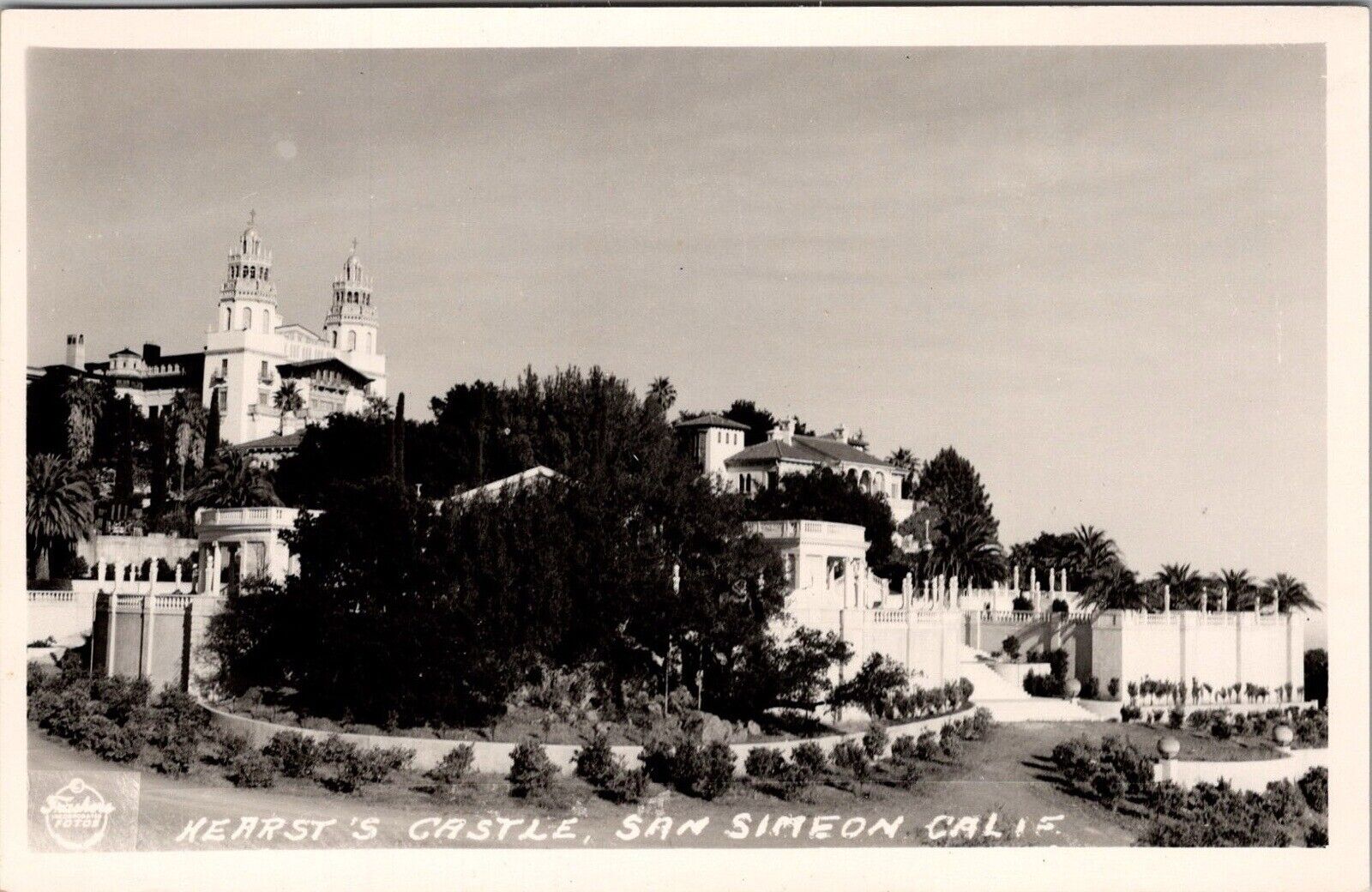 Real Photo Postcard Hearst Castle San Simeon California RPPC PC20