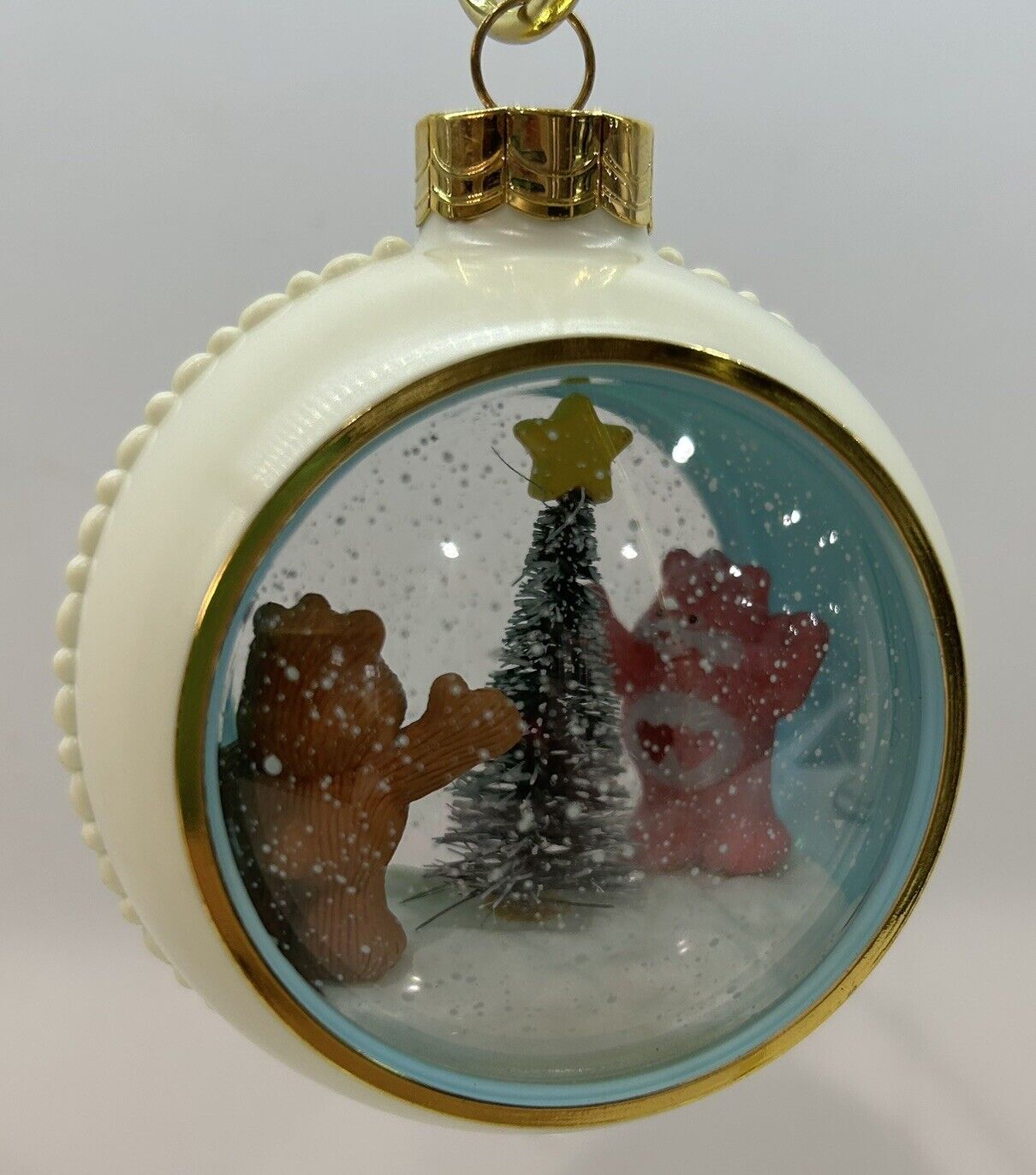 RARE Vintage 1984 Care Bears American Greetings Christmas Ornament Globe In Box