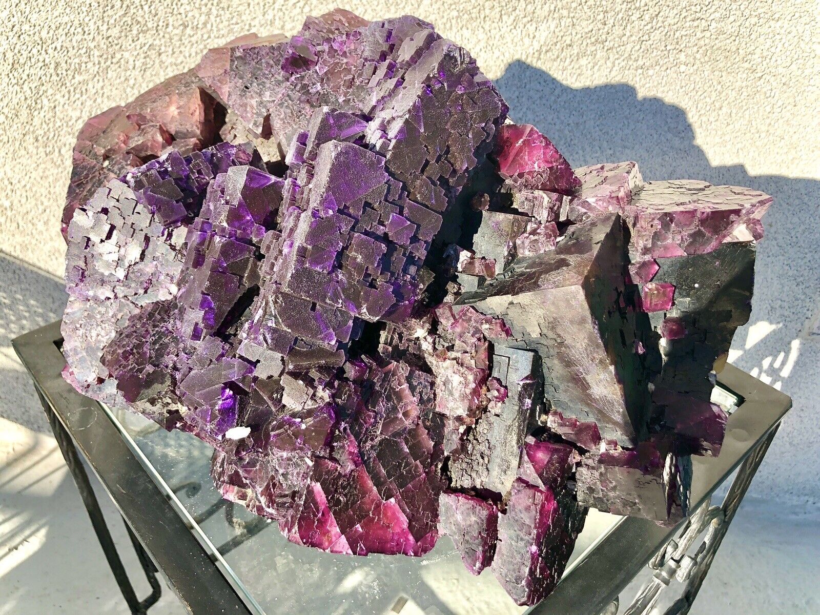 37.6 Pound: Fluorite with TriColor from Cave-In-Rock, IL in Hardin County