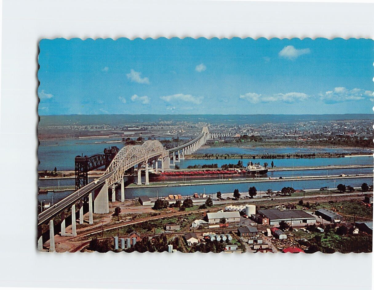 Postcard The Sault Ste. Marie International Bridge Ontario Canada