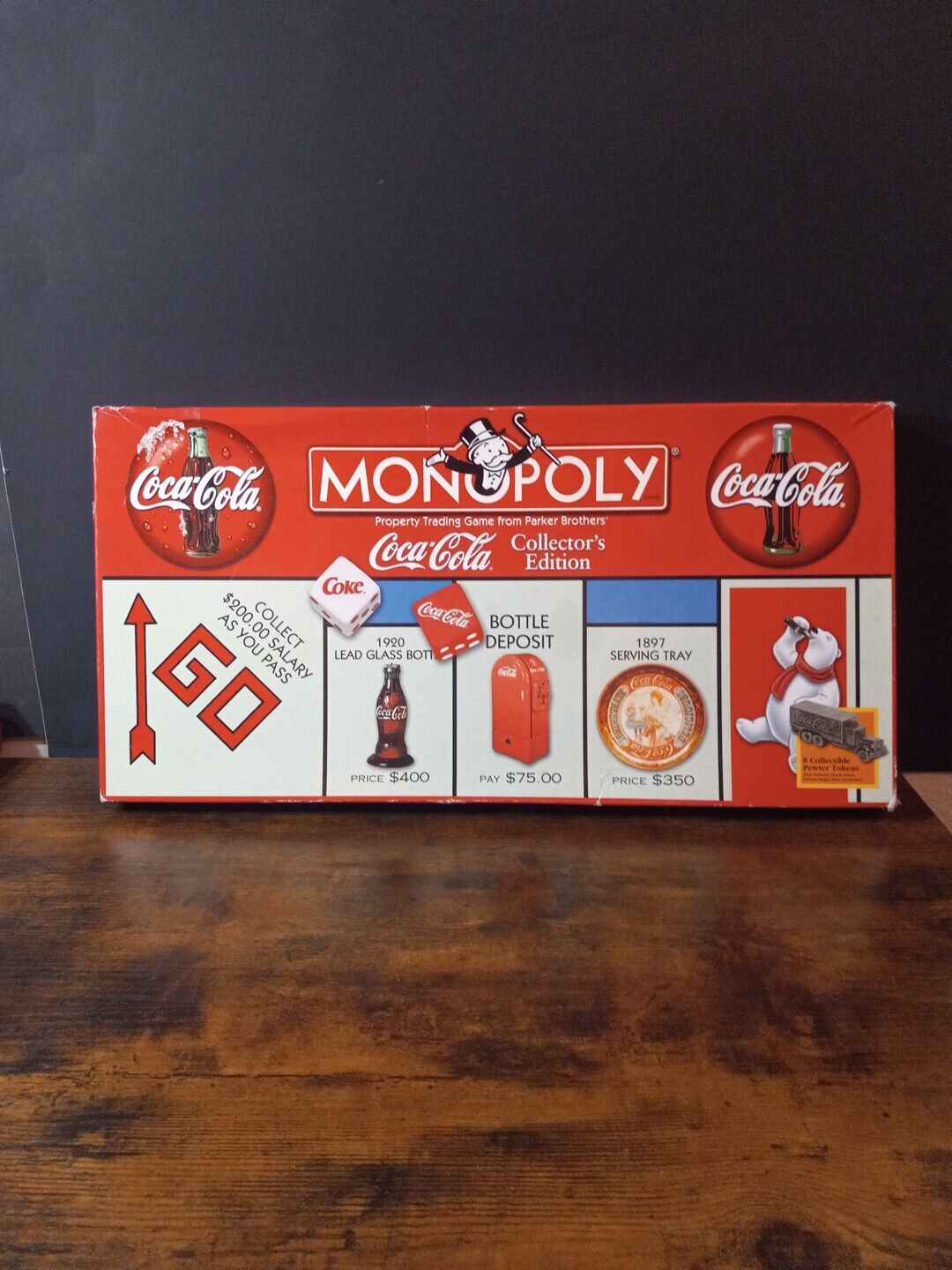 Coca Cola Collector’s Edition Monopoly Board Game 1999 Vintage with all pieces