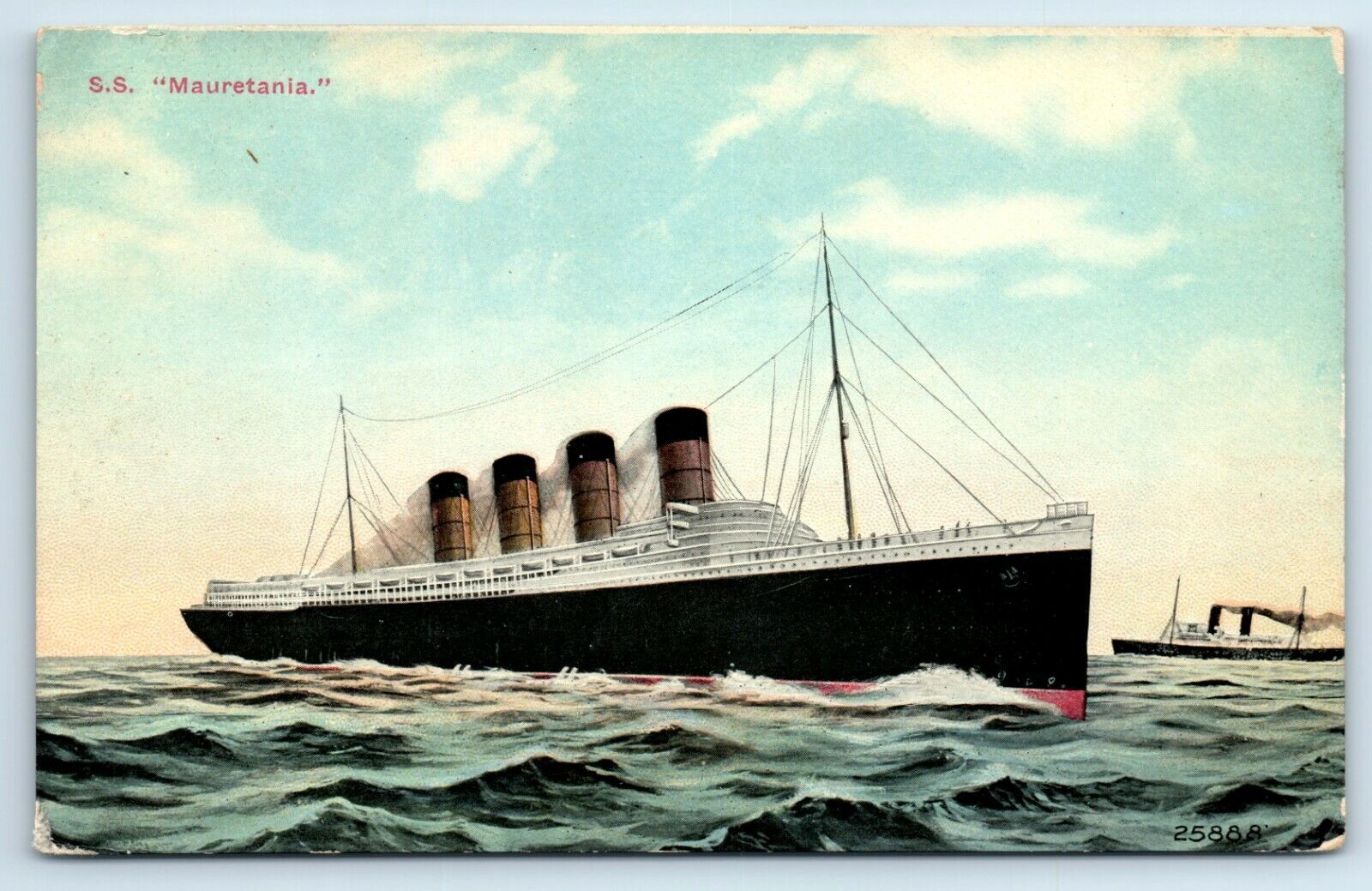 Postcard SS Mauretania, unused A137