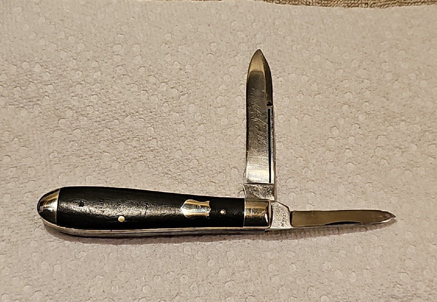 Vintage 1920s-1930s J. Pritzlaff HDW Co. USA Milwaukee WI 2 Blade Knife. Nice