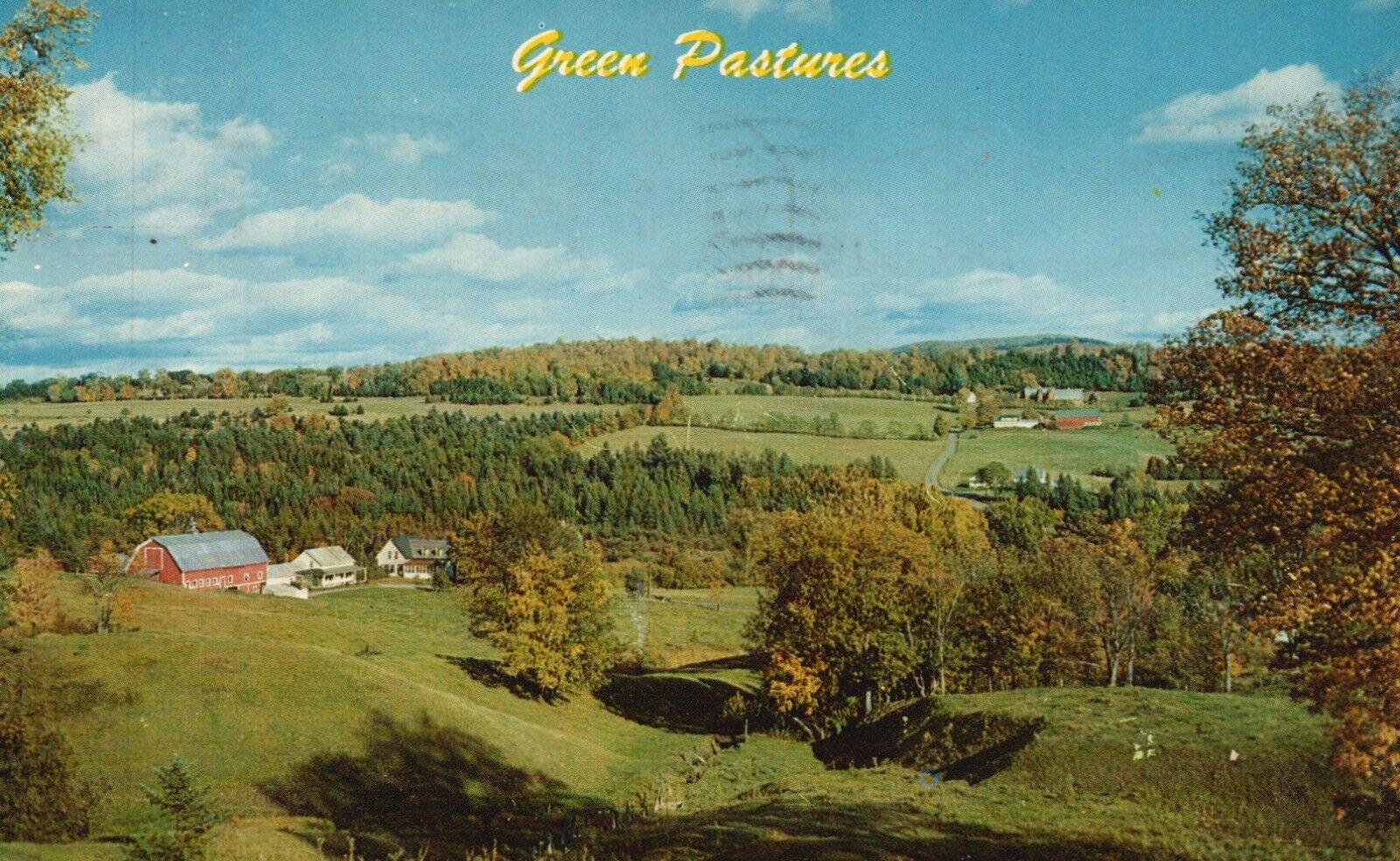 Postcard MN Green Pastures Minnesota 1960 Posted Antique Vintage PC G8480