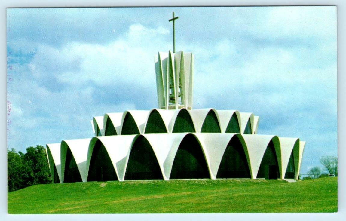 CREVE COEUR, Missouri MO ~ Church of ST. LOUIS PRIORY & School c1960s  Postcard