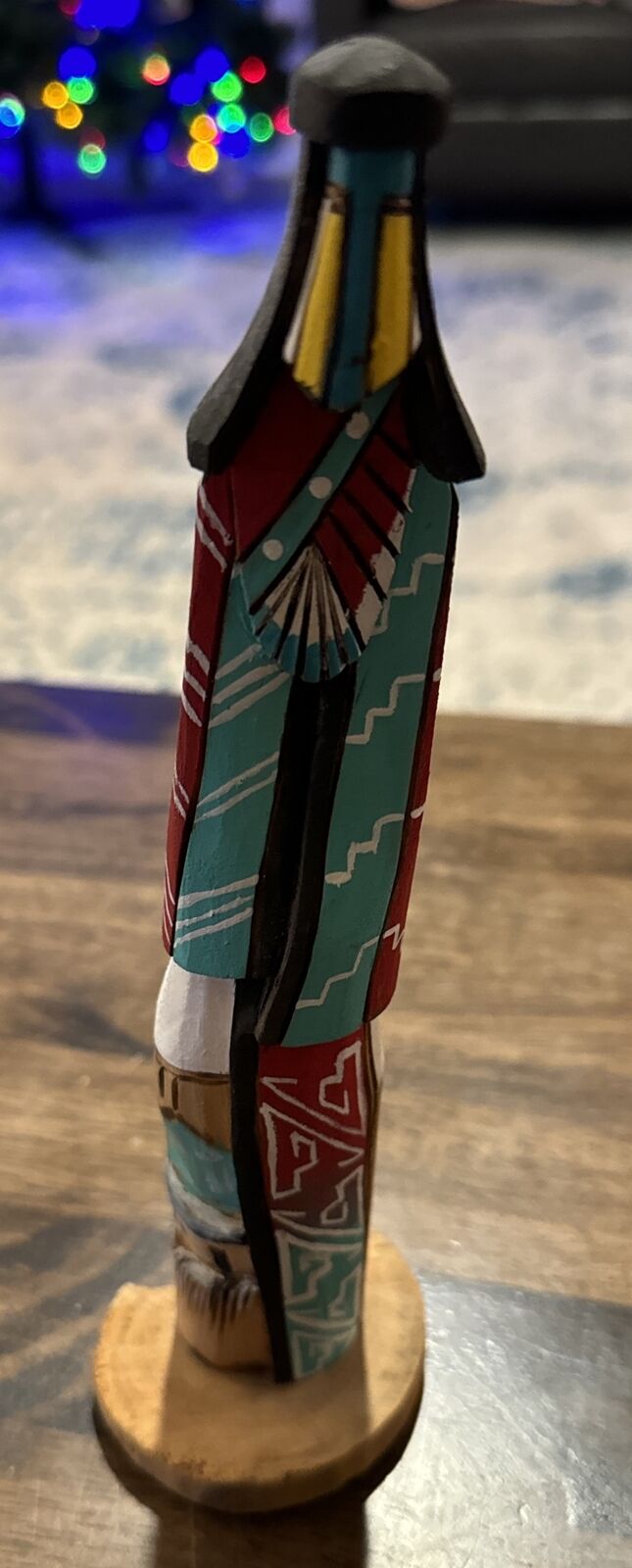 Unique & Beautiful Native American Hand Carved Hopi Sculpture 