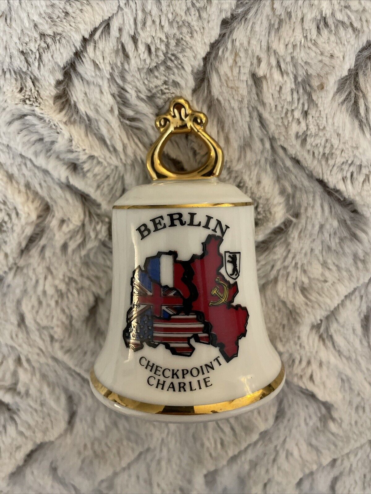 Berlin Checkpoint Charlie Cold War Collectible Bell 4”