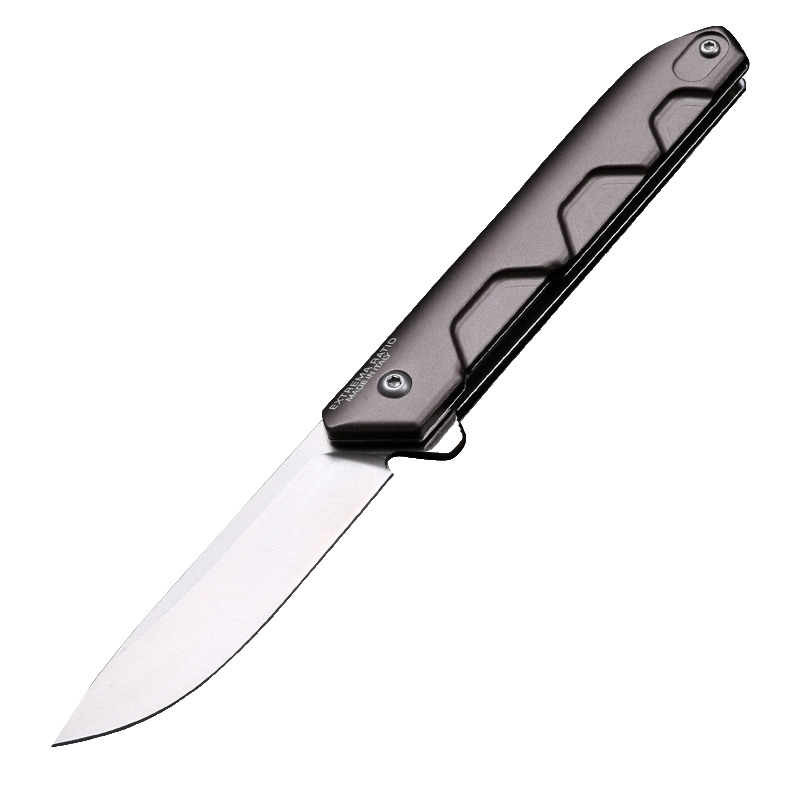 Tactical Folding knife OEM ER N690, smooth steel, aviation aluminum handle