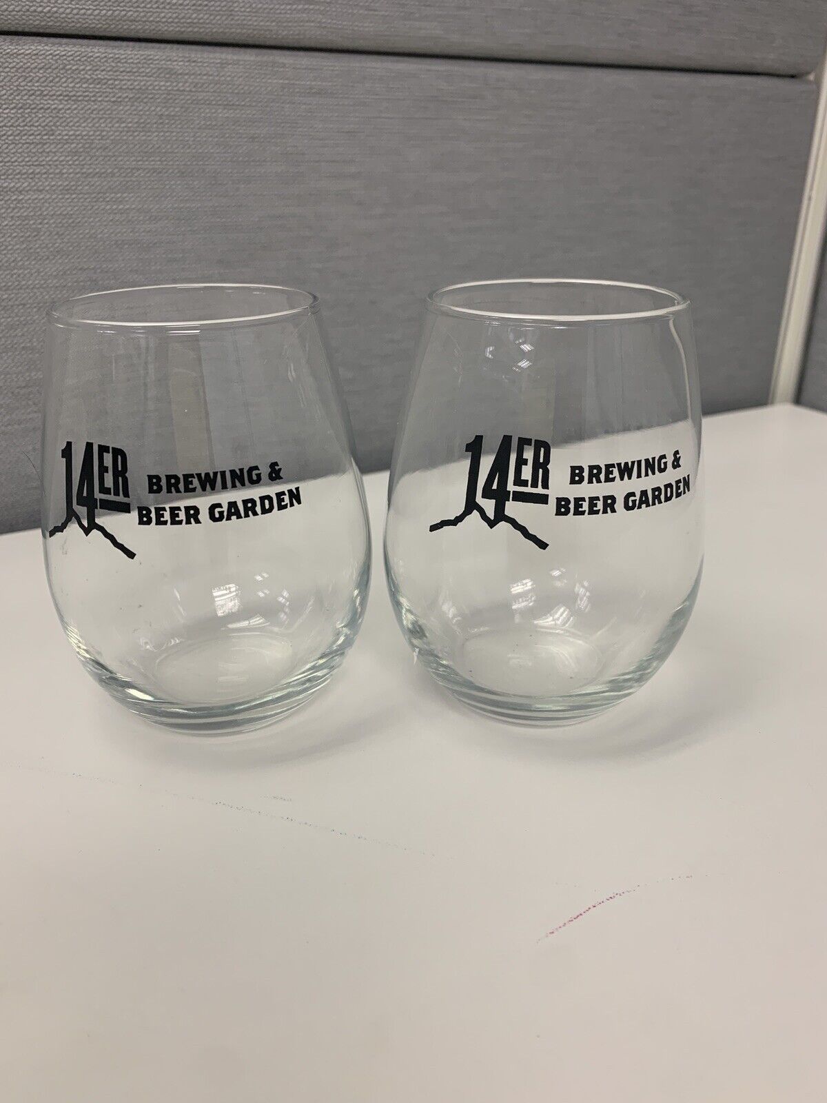 Set of 2, 10oz Glasses from the  