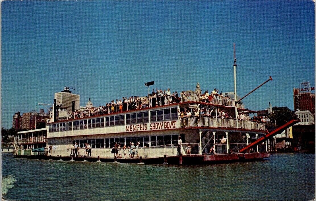 Postcard Memphis Showboat Memphis Tennessee
