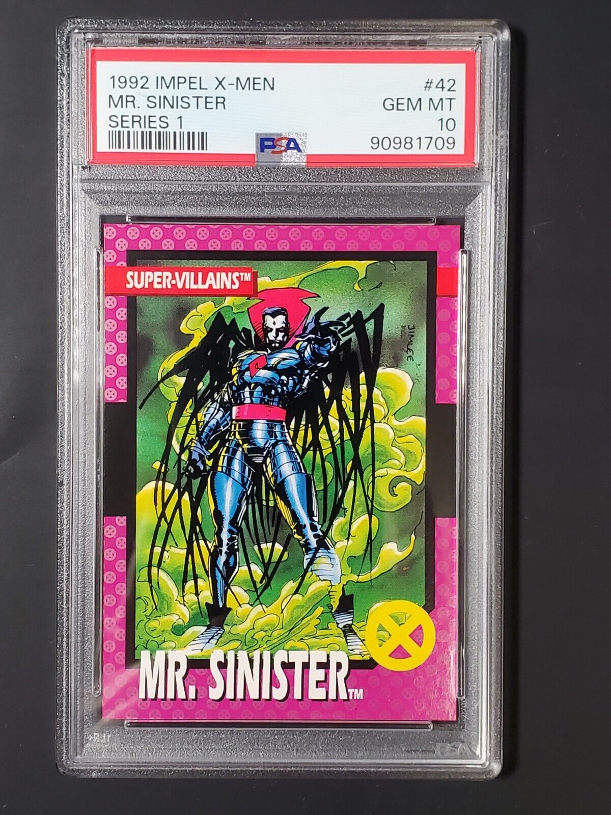 1992 Impel X-men #42 Mr. Sinister PSA 10