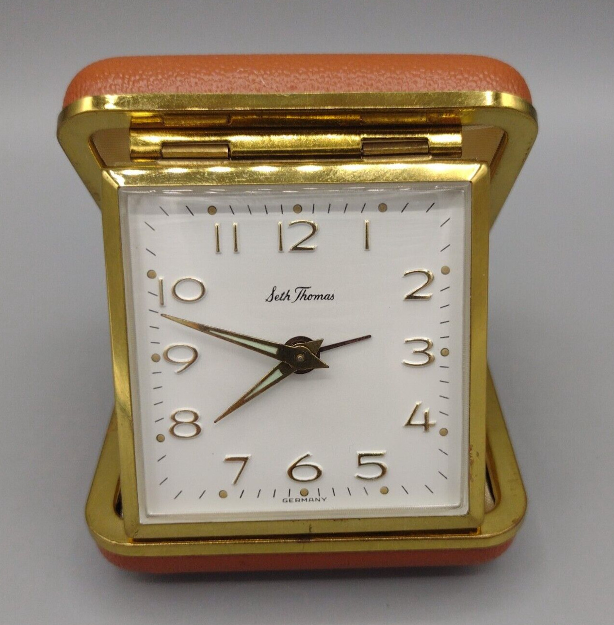 Vintage Seth Thomas Glow in the Dark Windup Travel Alarm Clock, Made in Germany