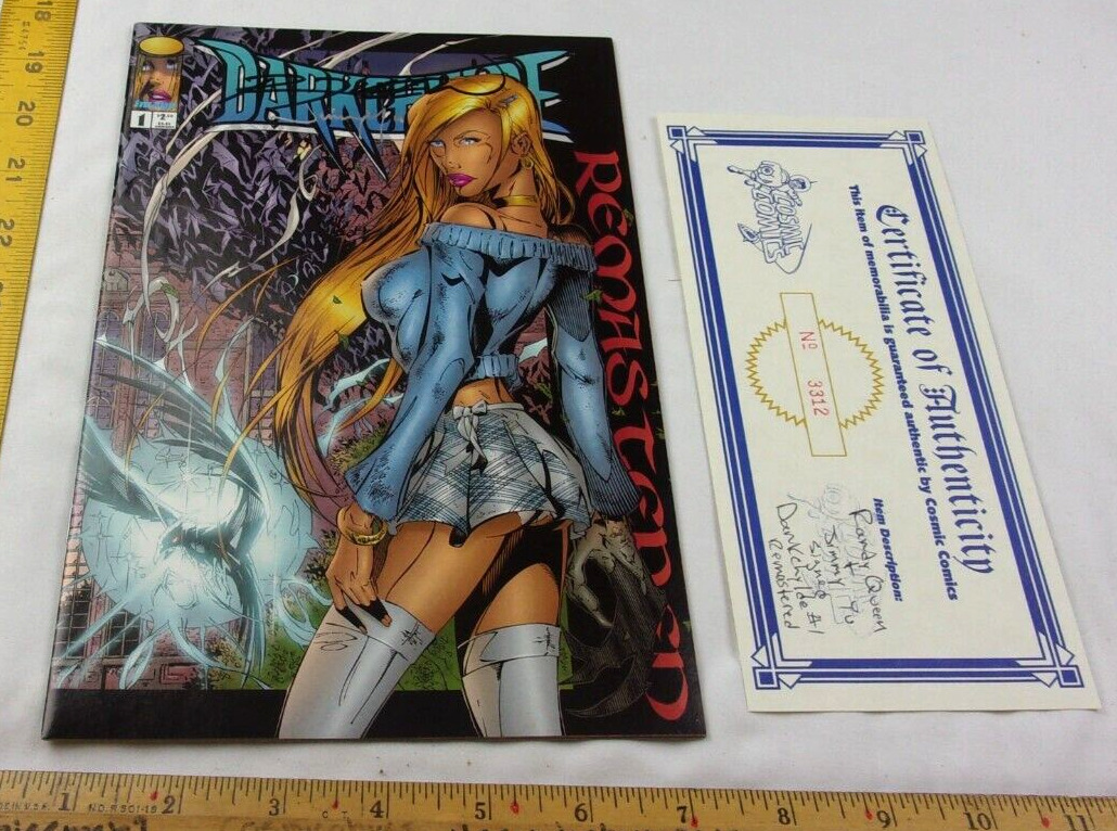 Darkchylde Remastered #1 comic book VF/NM SIGNED by 2 w/ COA IMAGE