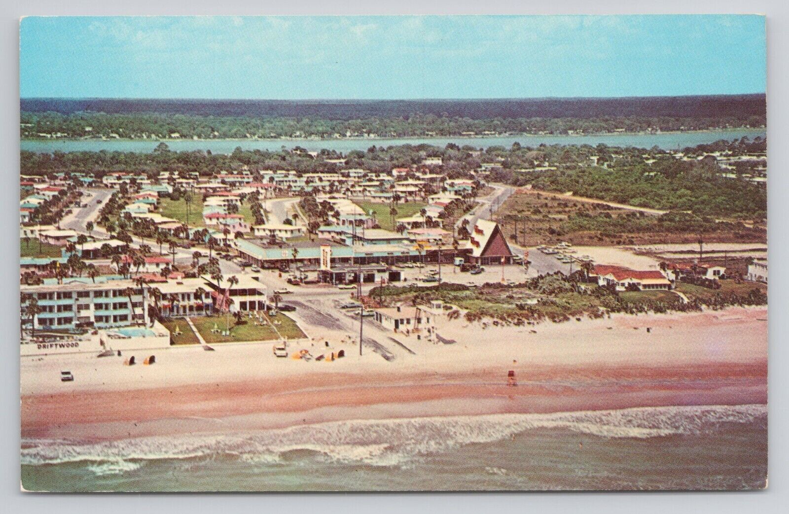 Postcard Aerial View Of One Of Several Ormond Beach Florida