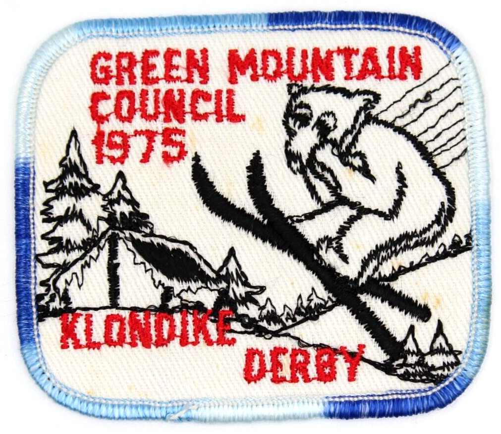MINT Vintage 1975 Klondike Derby Green Mountain Council Patch Vermont Polar Bear